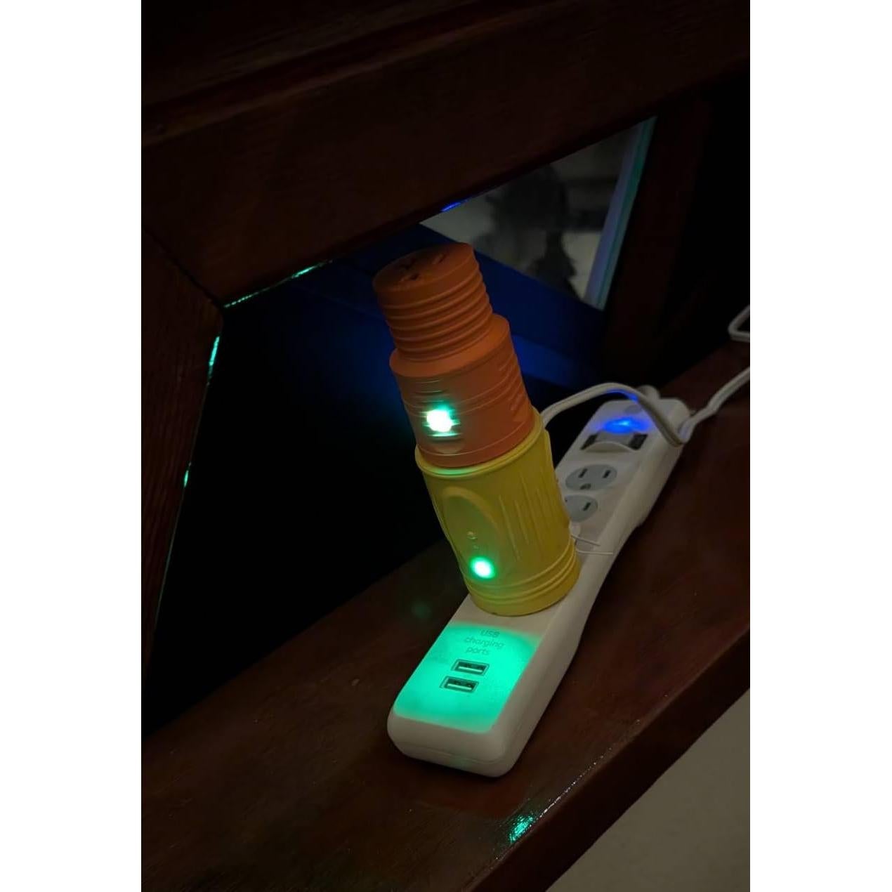 Adaptador RV 30A TAIWAN L5-30P a TT-30R con LED