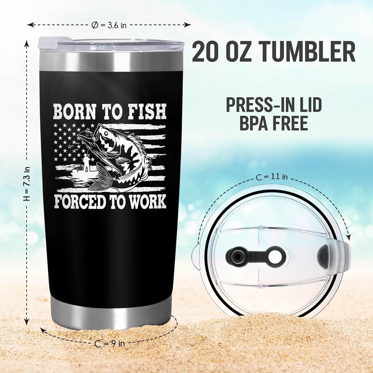 Vaso de Café Aislado 20 oz AXIARA Negro para Pescadores