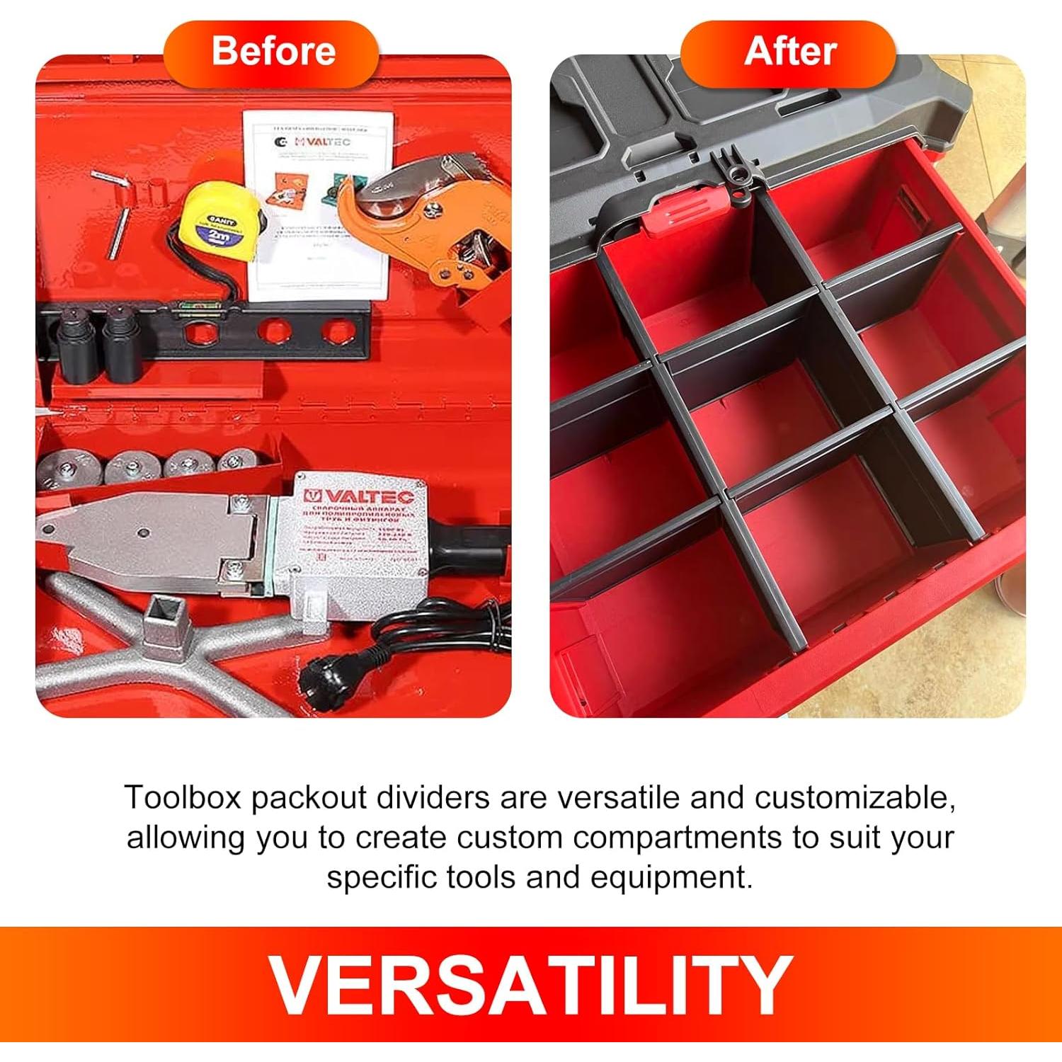 Divisores de Cajón Packout VYH 48-22-8473 Negro - 3 Piezas