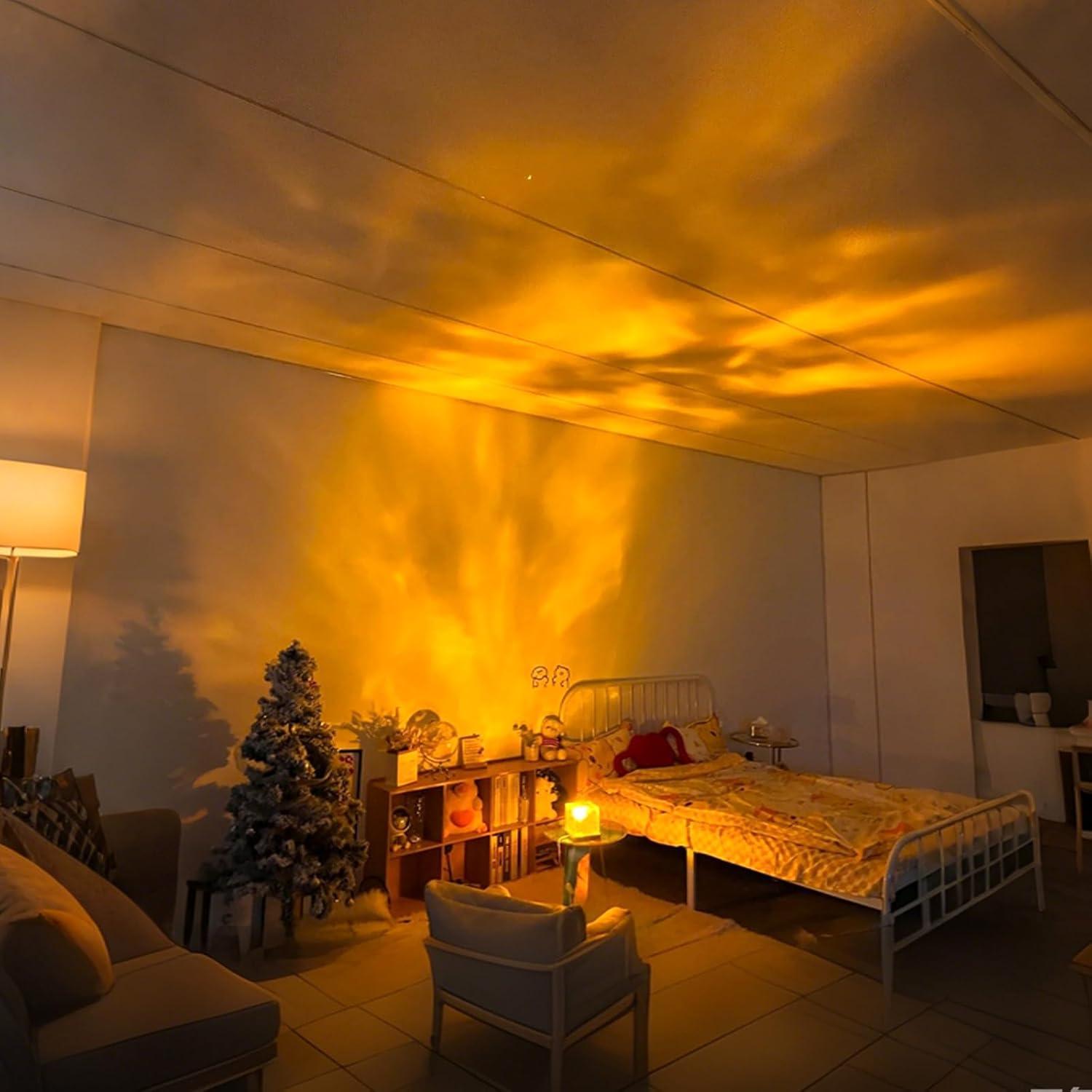 Proyector de Olas del Océano Growalleter 16 Colores Control Remoto