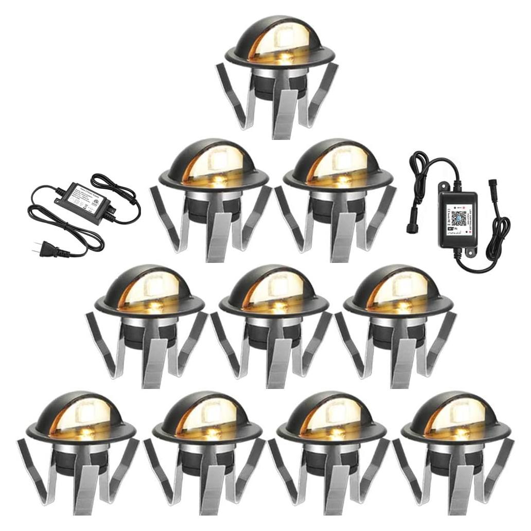 Kit de Luces LED Empotradas FVTLED 10pcs Blanco Cálido WiFi