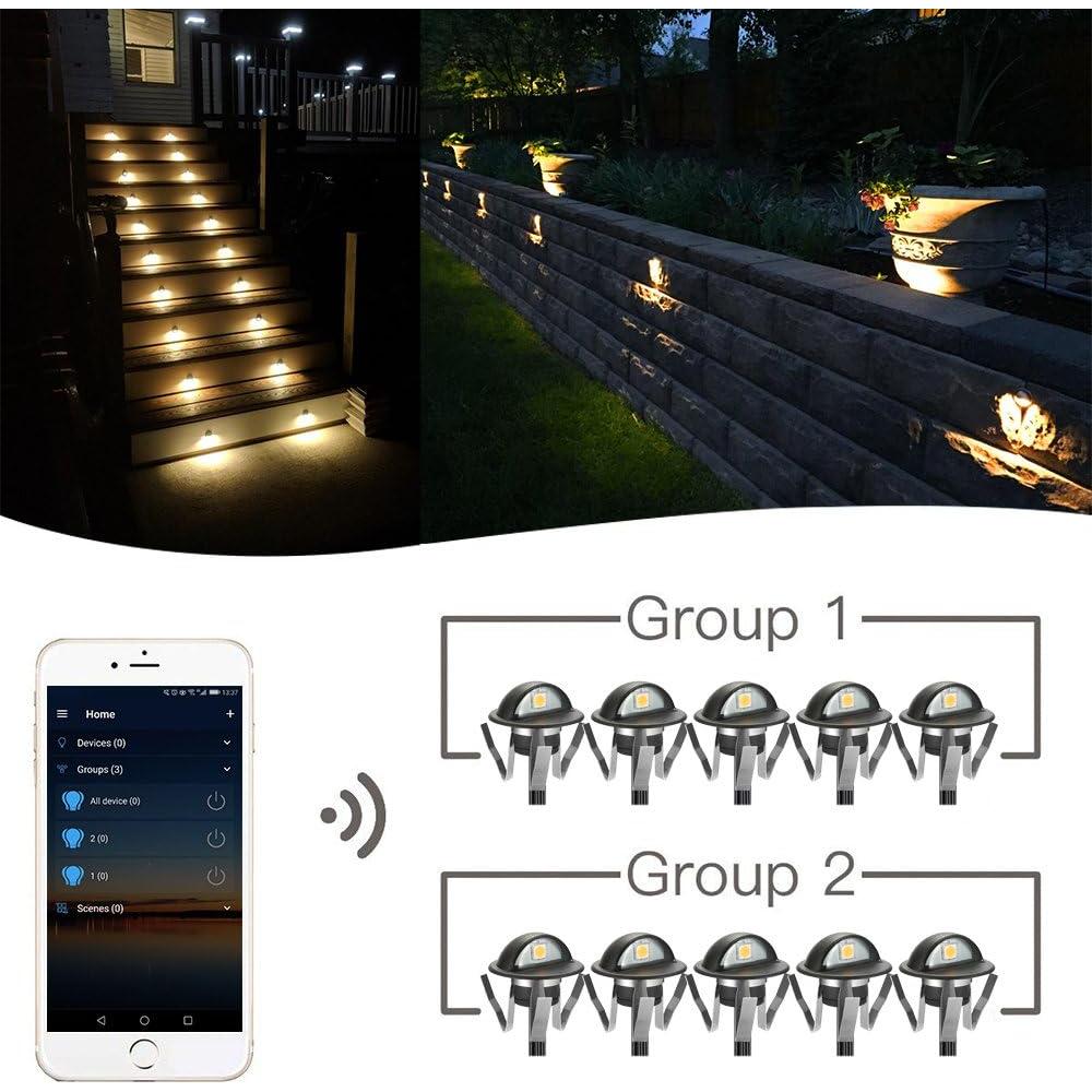 Kit de Luces LED Empotradas FVTLED 10pcs Blanco Cálido WiFi