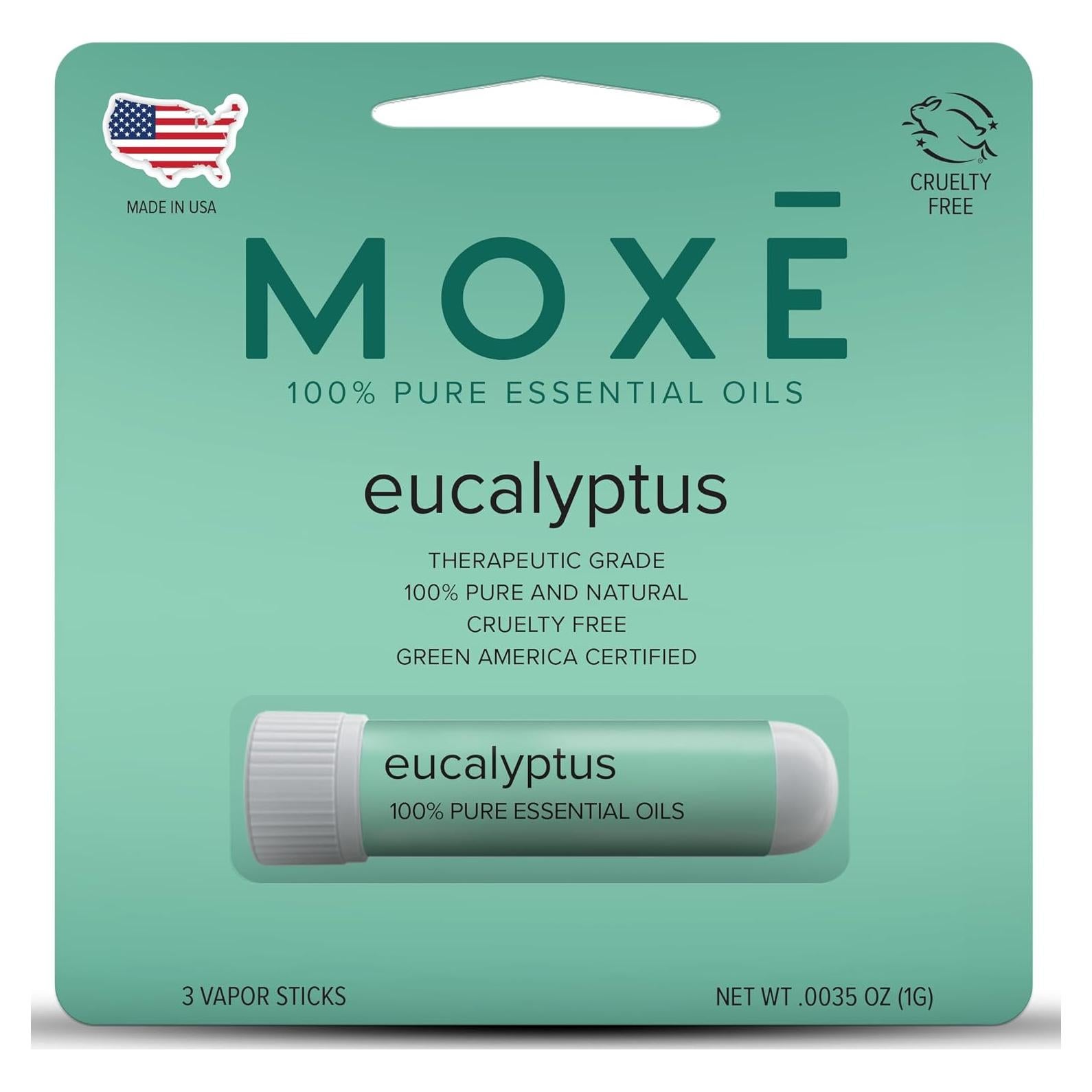 Inhalador de Aceite Esencial de Eucalipto MOXĒ - 1 Paquete