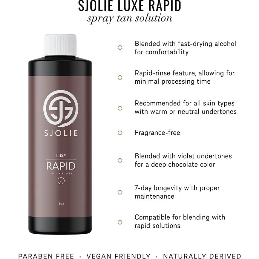 Bronceador en Spray SJOLIE Luxe Ultra - Secado Rápido 240 ml