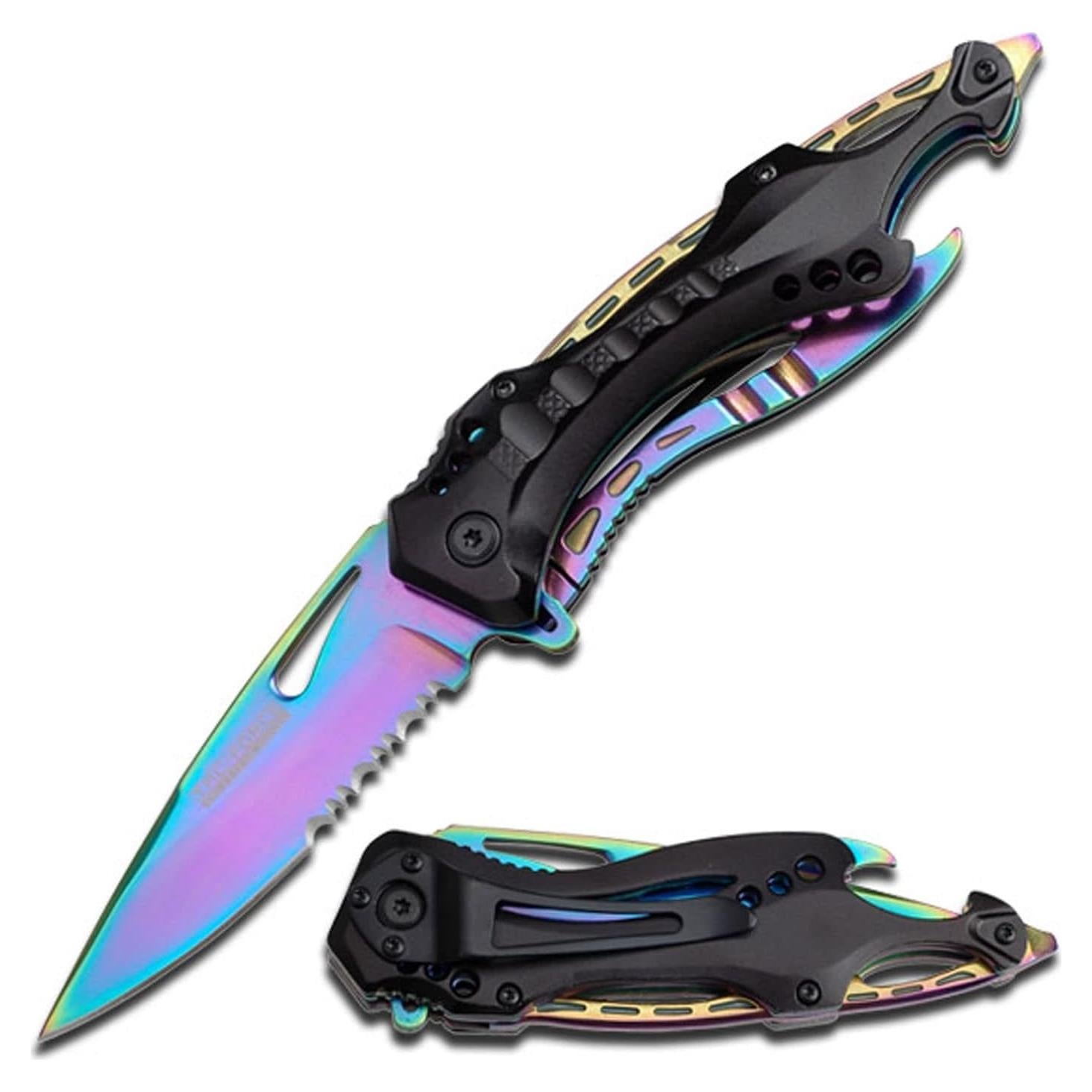 Cuchillo Plegable Tac-Force TF-705RB Arcoíris 8.26 cm