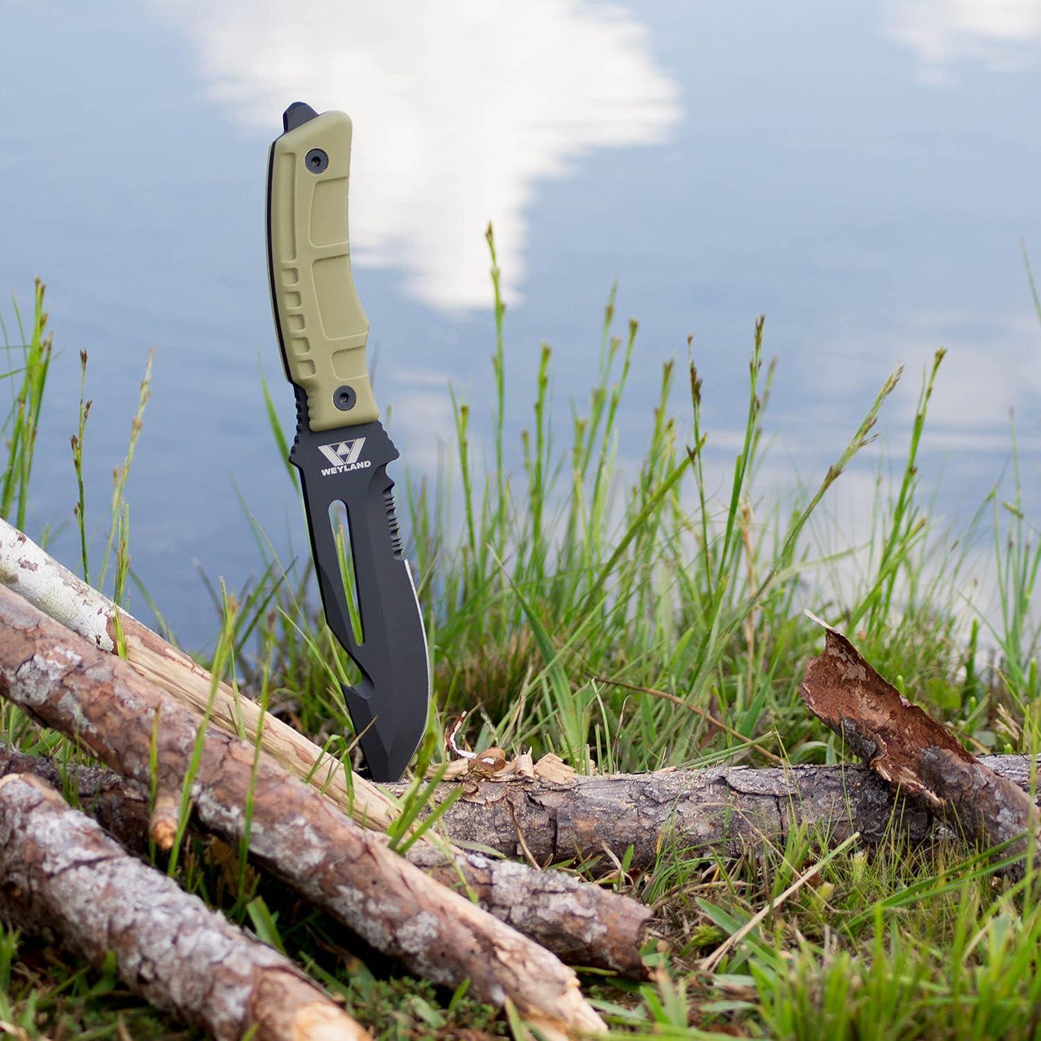 Cuchillo Táctico WEYLAND 2S-TKUZ-H7YR con Funda MOLLE