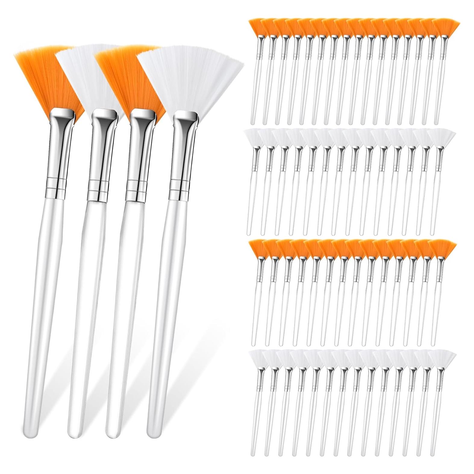 Brochas Faciales en Abanico Supkiir 60 Pcs Multiuso