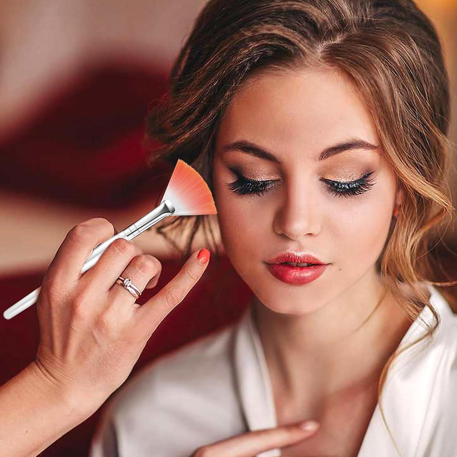 Brochas Faciales en Abanico Supkiir 60 Pcs Multiuso