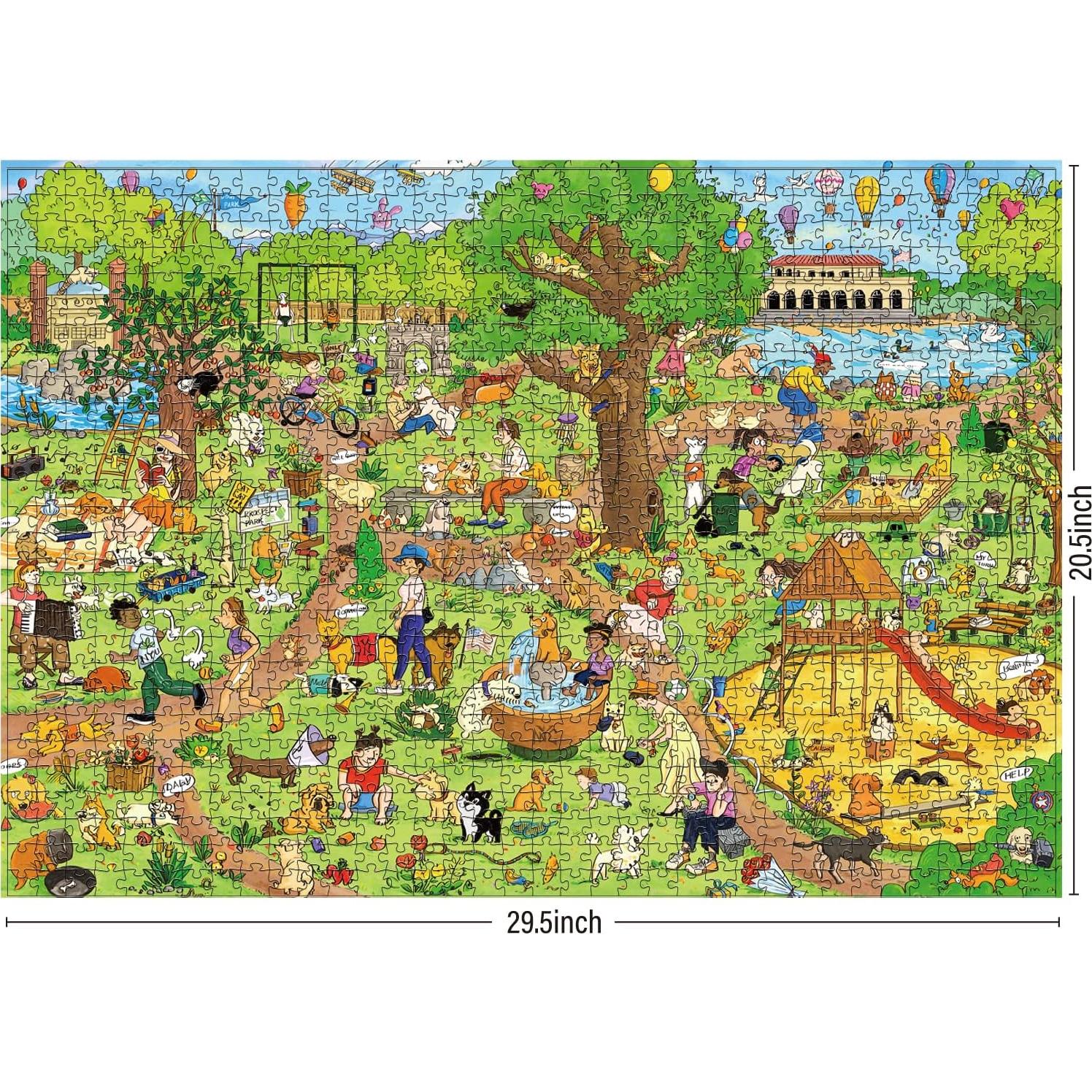 Rompecabezas 1000 Piezas Jedidiah Parque de Perros