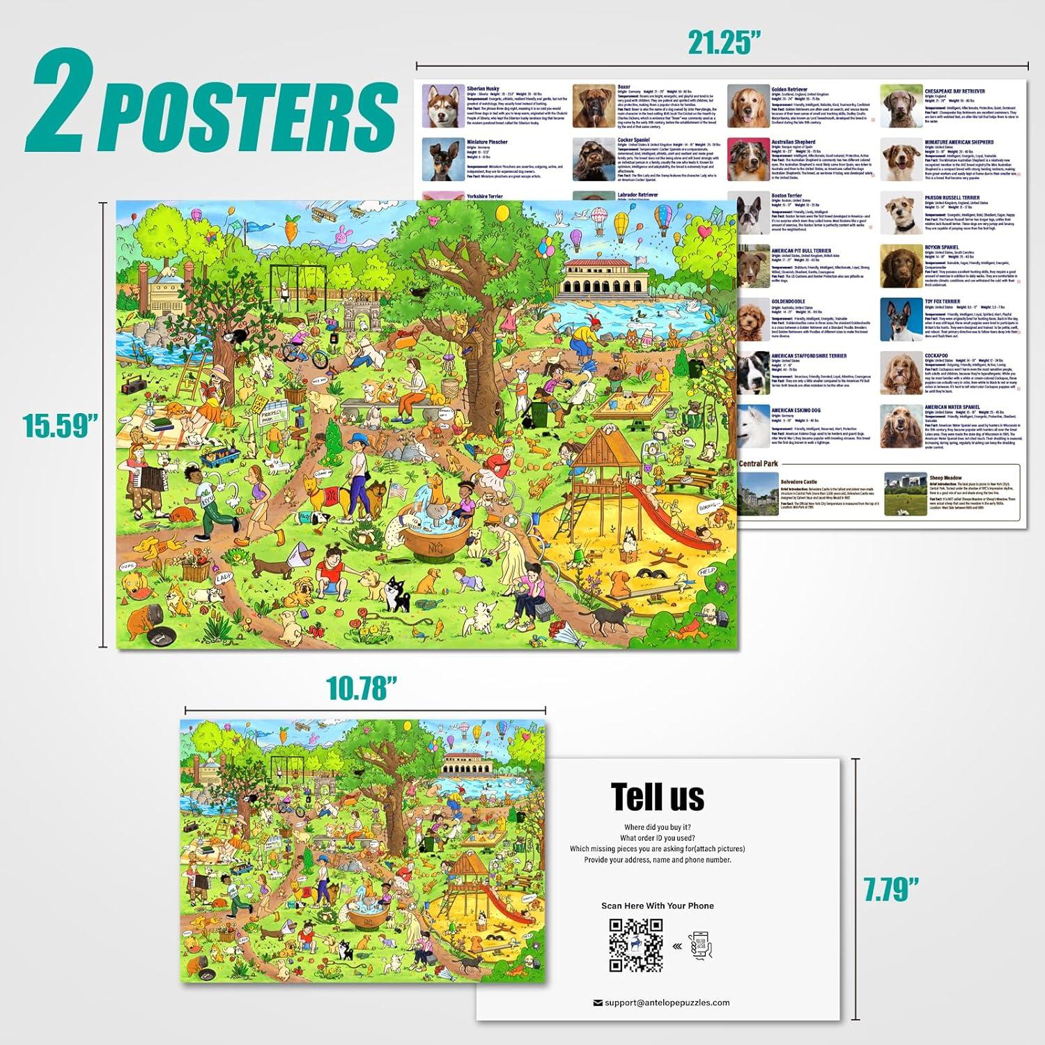 Rompecabezas 1000 Piezas Jedidiah Parque de Perros