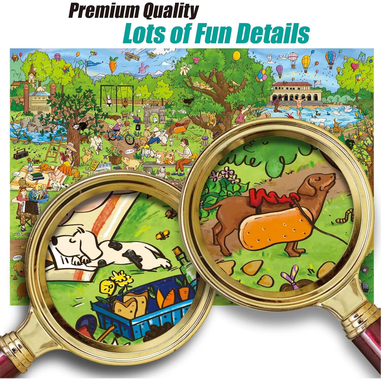 Rompecabezas 1000 Piezas Jedidiah Parque de Perros