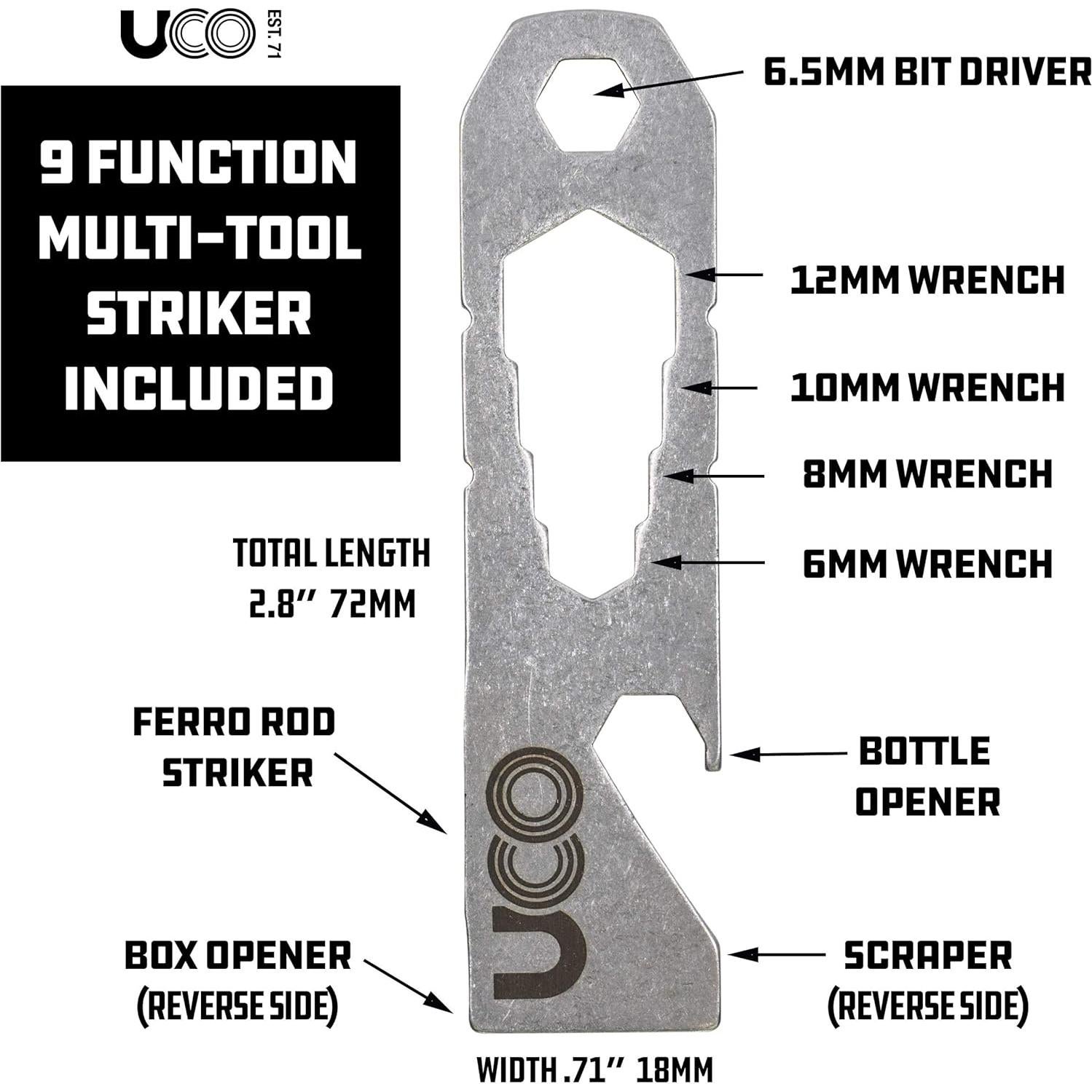 UCO Titan Fire Striker Iniciador de Fuego 20,000 Golpes
