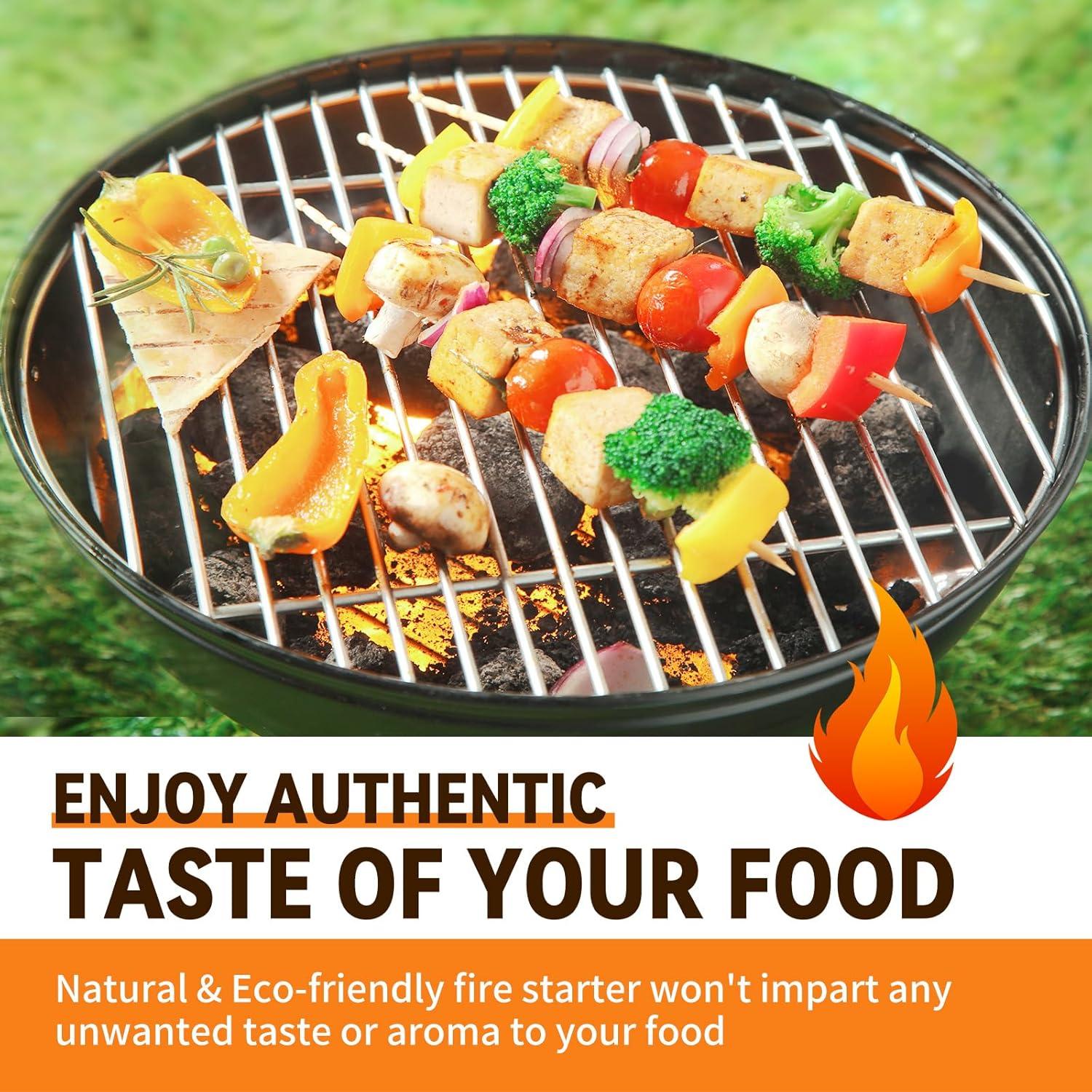 Encendedor Natural Realcook 144 Cuentas para Parrilla y Camping