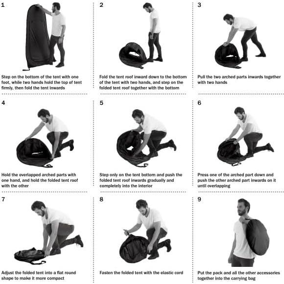 Carpa de Privacidad Portátil Wakeman 1 Persona Ducha Camping