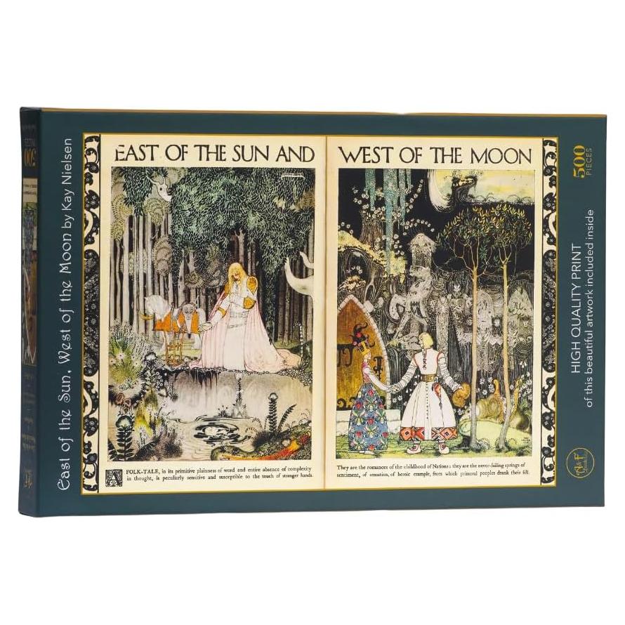 Rompecabezas Art & Fable 500 Piezas Este del Sol y Oeste de la Luna