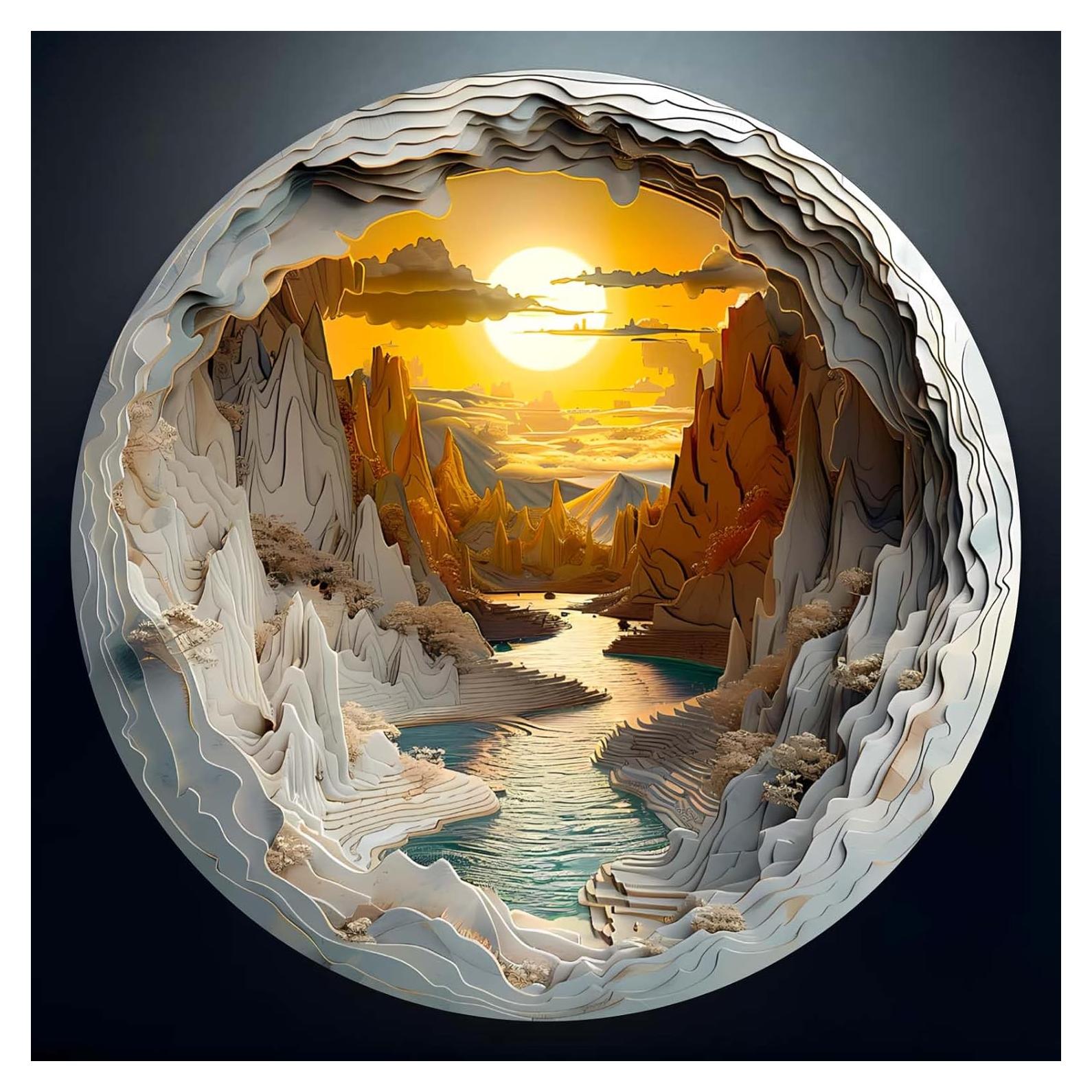 Rompecabezas de Madera Welsky 3D 21.6x21.6cm 100 Piezas