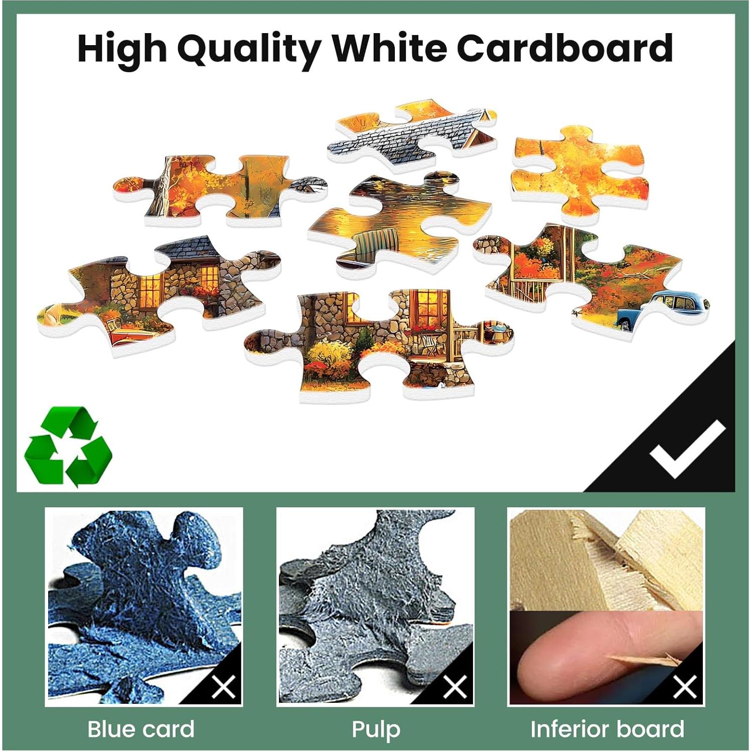 Rompecabezas 300 Piezas WSCXSC Bosque Amarillo 52x38 cm