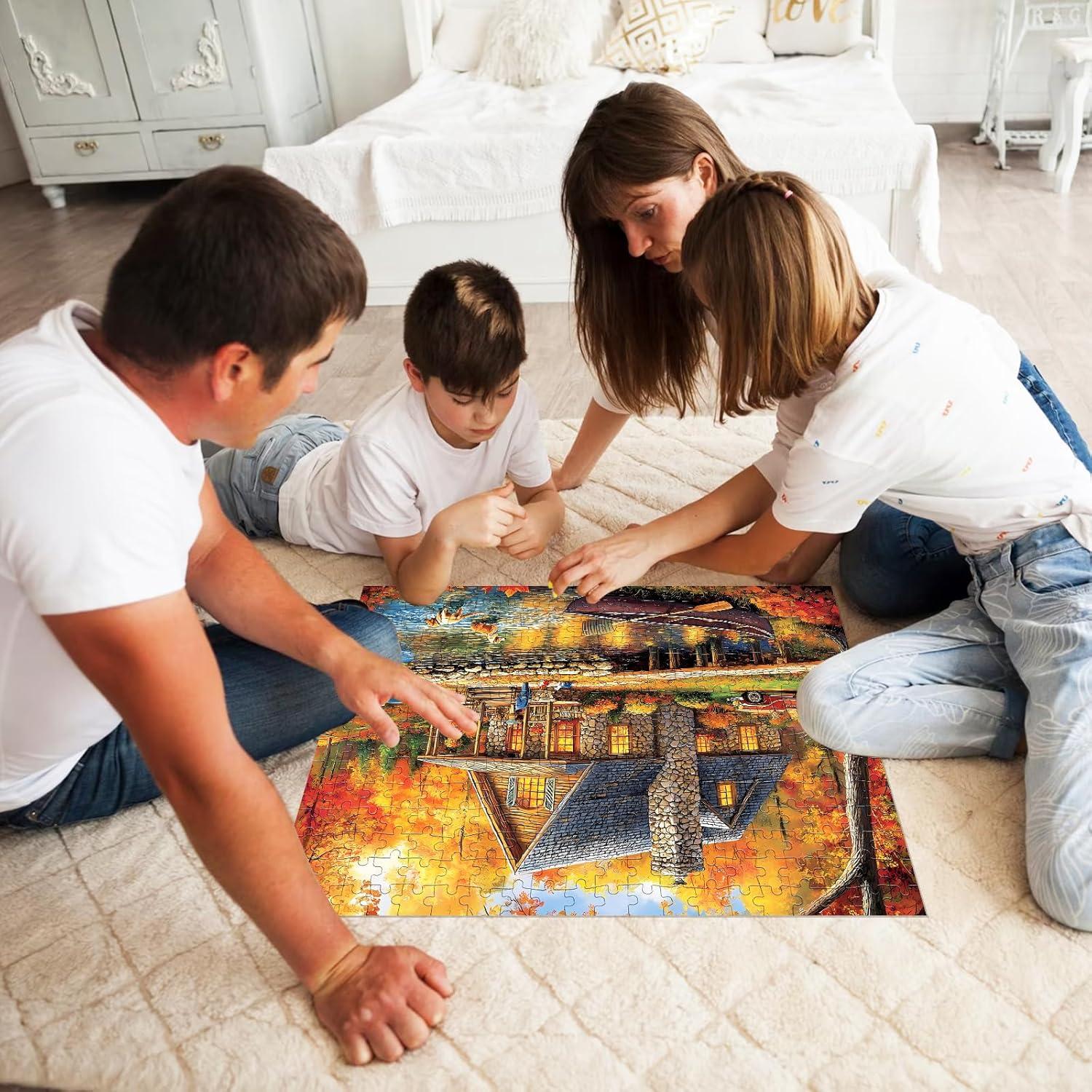 Rompecabezas 300 Piezas WSCXSC Bosque Amarillo 52x38 cm