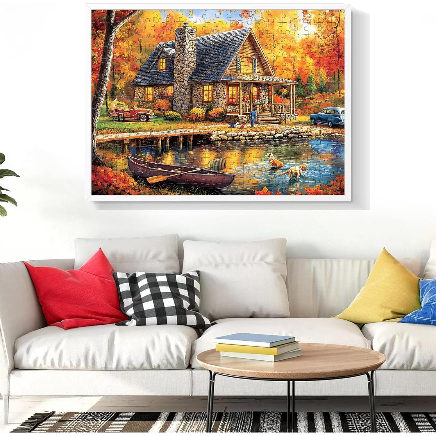 Rompecabezas 300 Piezas WSCXSC Bosque Amarillo 52x38 cm