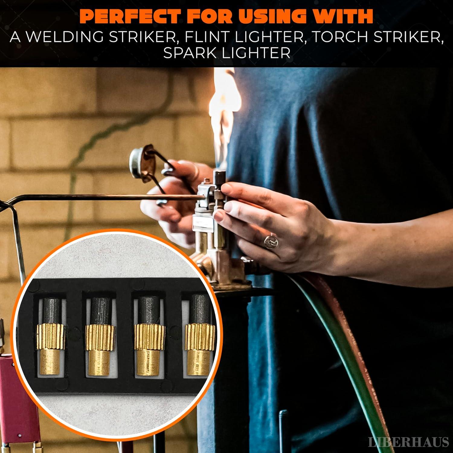 25 Piezas Chisperos de Piedra LIBERHAUS para Antorchas