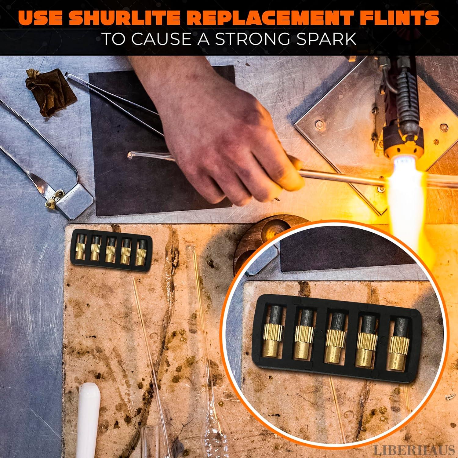 25 Piezas Chisperos de Piedra LIBERHAUS para Antorchas