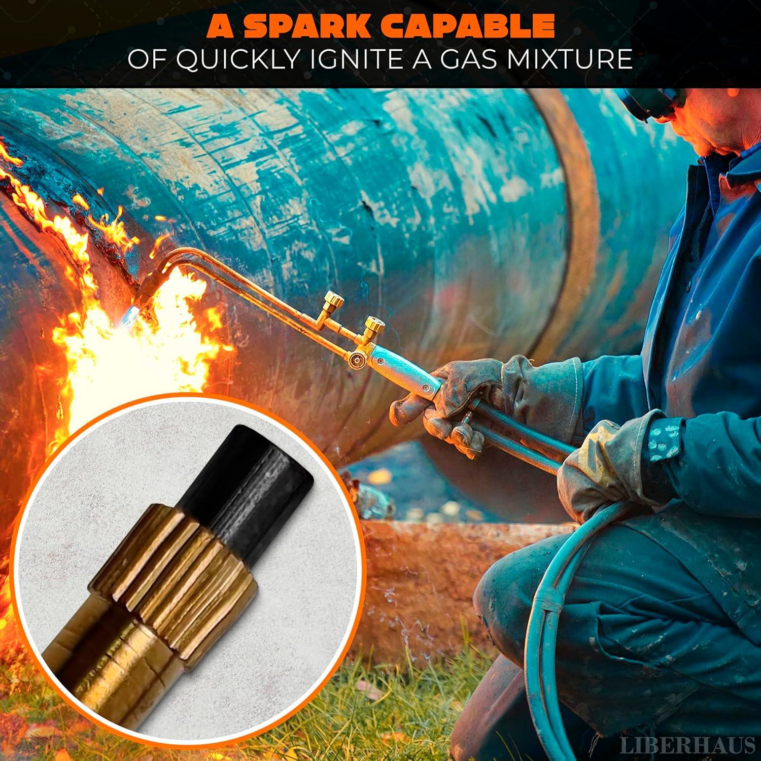 25 Piezas Chisperos de Piedra LIBERHAUS para Antorchas