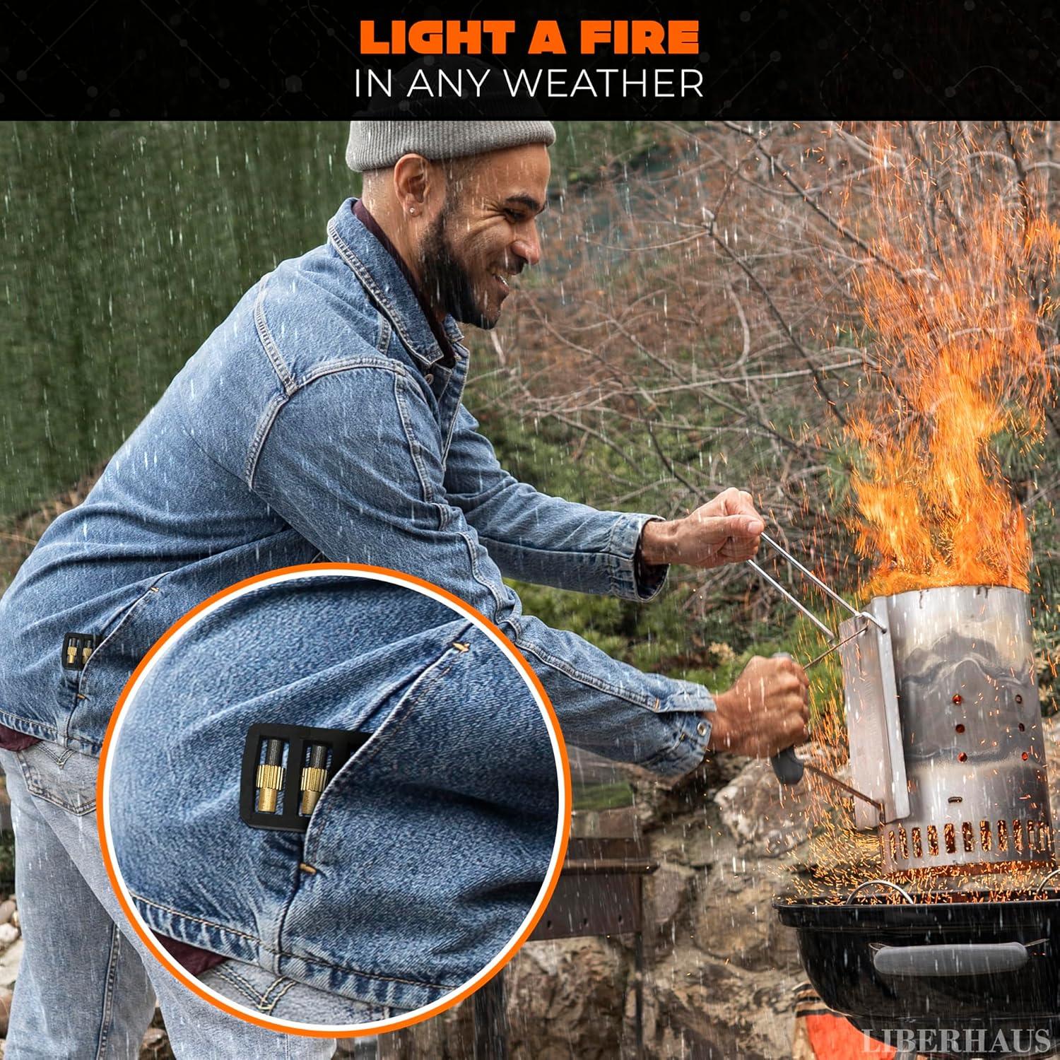 25 Piezas Chisperos de Piedra LIBERHAUS para Antorchas