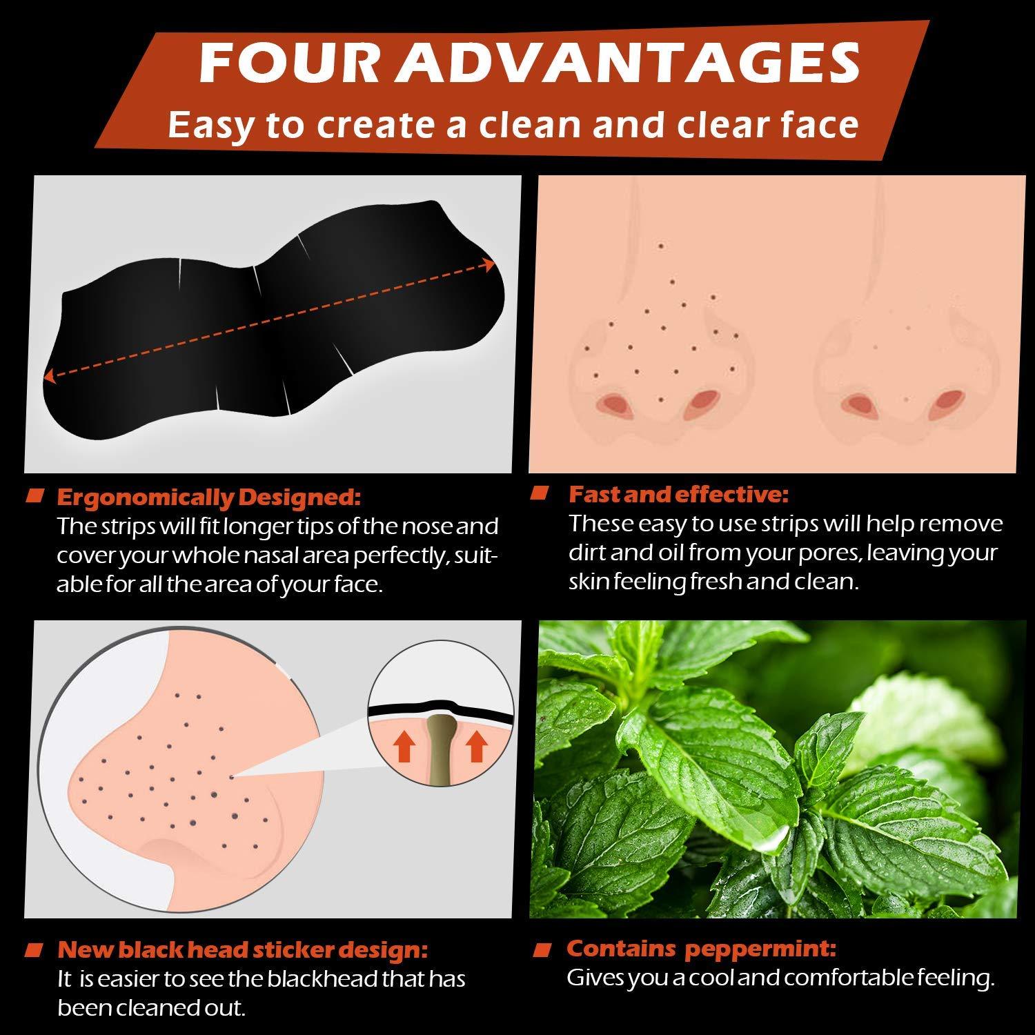 Tiras para Poros de Espinillas BAGLAK - 120 Tiras - Limpieza Profunda