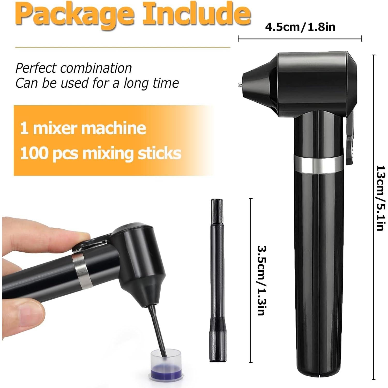 Máquina Mezcladora de Tinta Eléctrica TONBAO con 100 Palitos