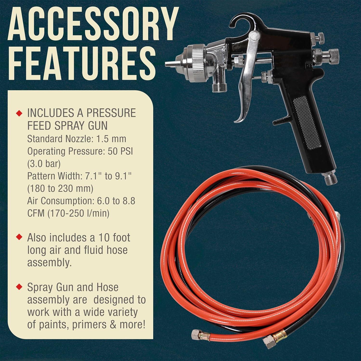 Tanque de Pintura TCP Global 10 Litros con Pistola y Mangueras