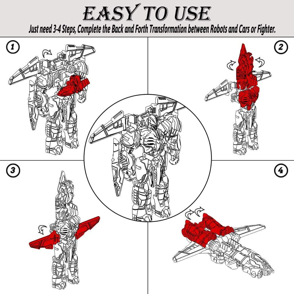 Conjunto de 8 Mini Juguetes Robot de Coche Barely Direct