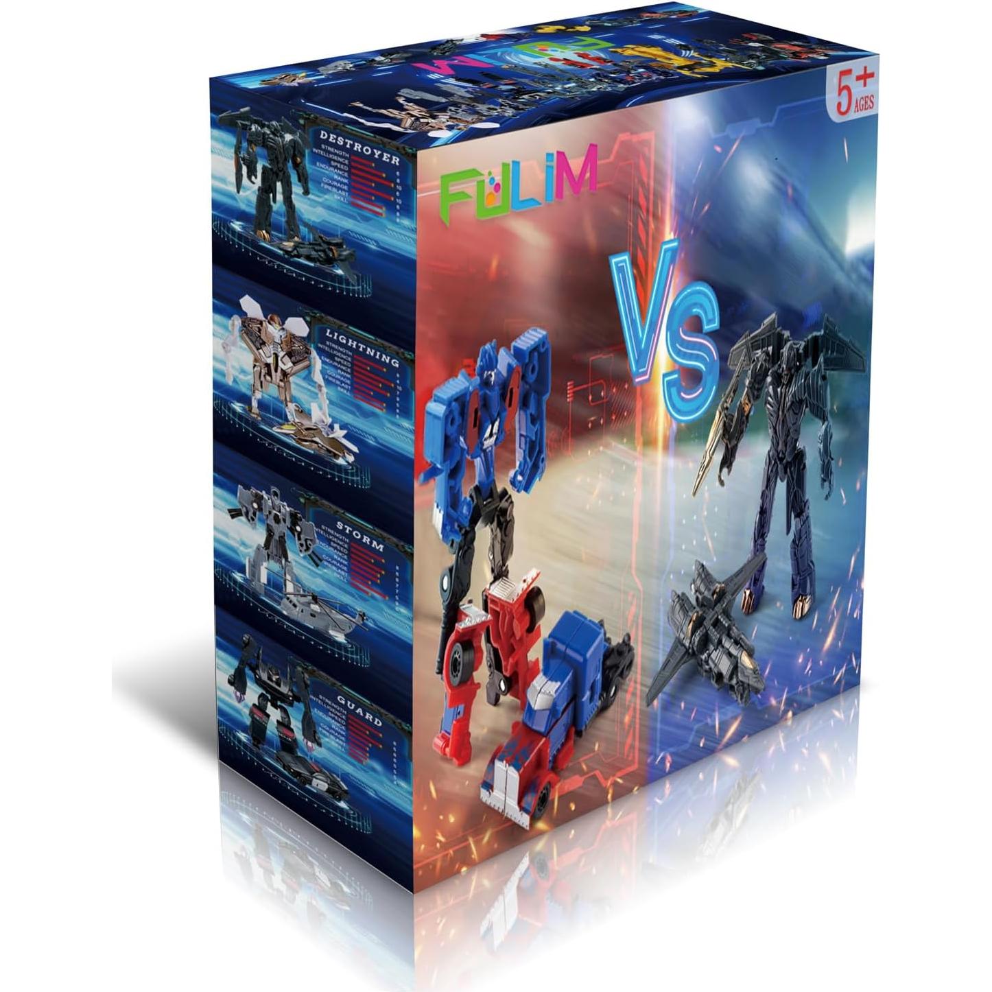 Conjunto de 8 Mini Juguetes Robot de Coche Barely Direct