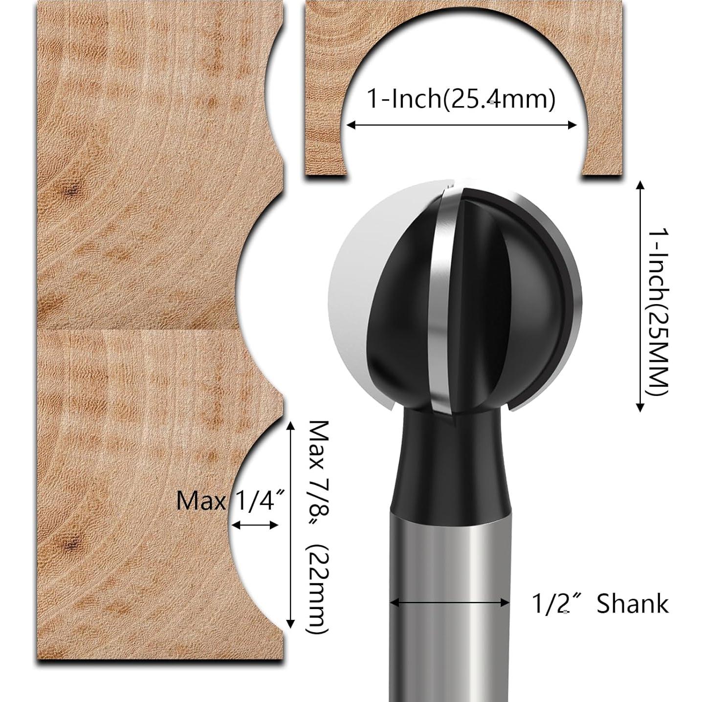 Fresa Esférica 12mm ROOCBIT Caja Cove 4 Flutas Carburo