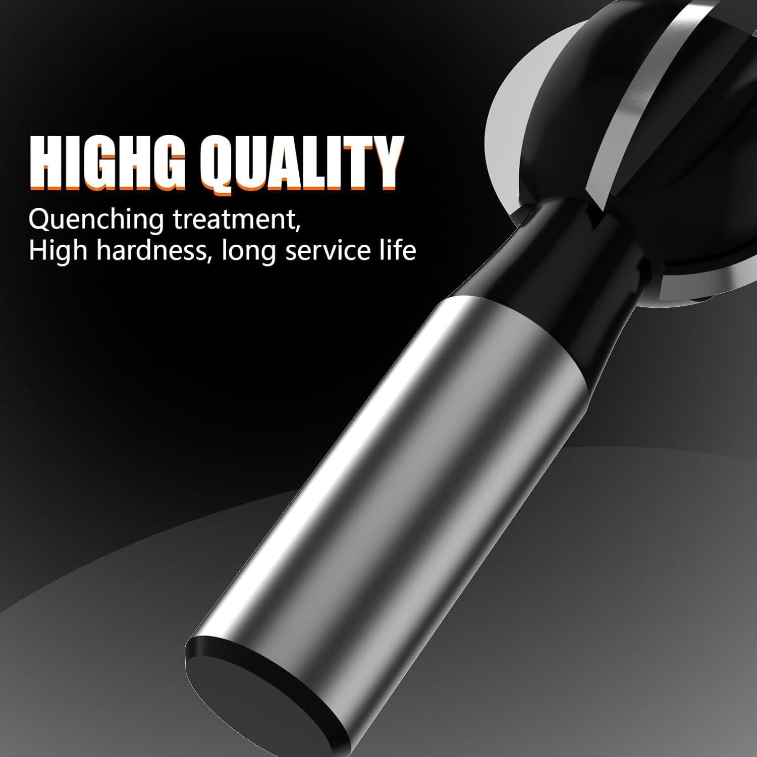 Fresa Esférica 12mm ROOCBIT Caja Cove 4 Flutas Carburo