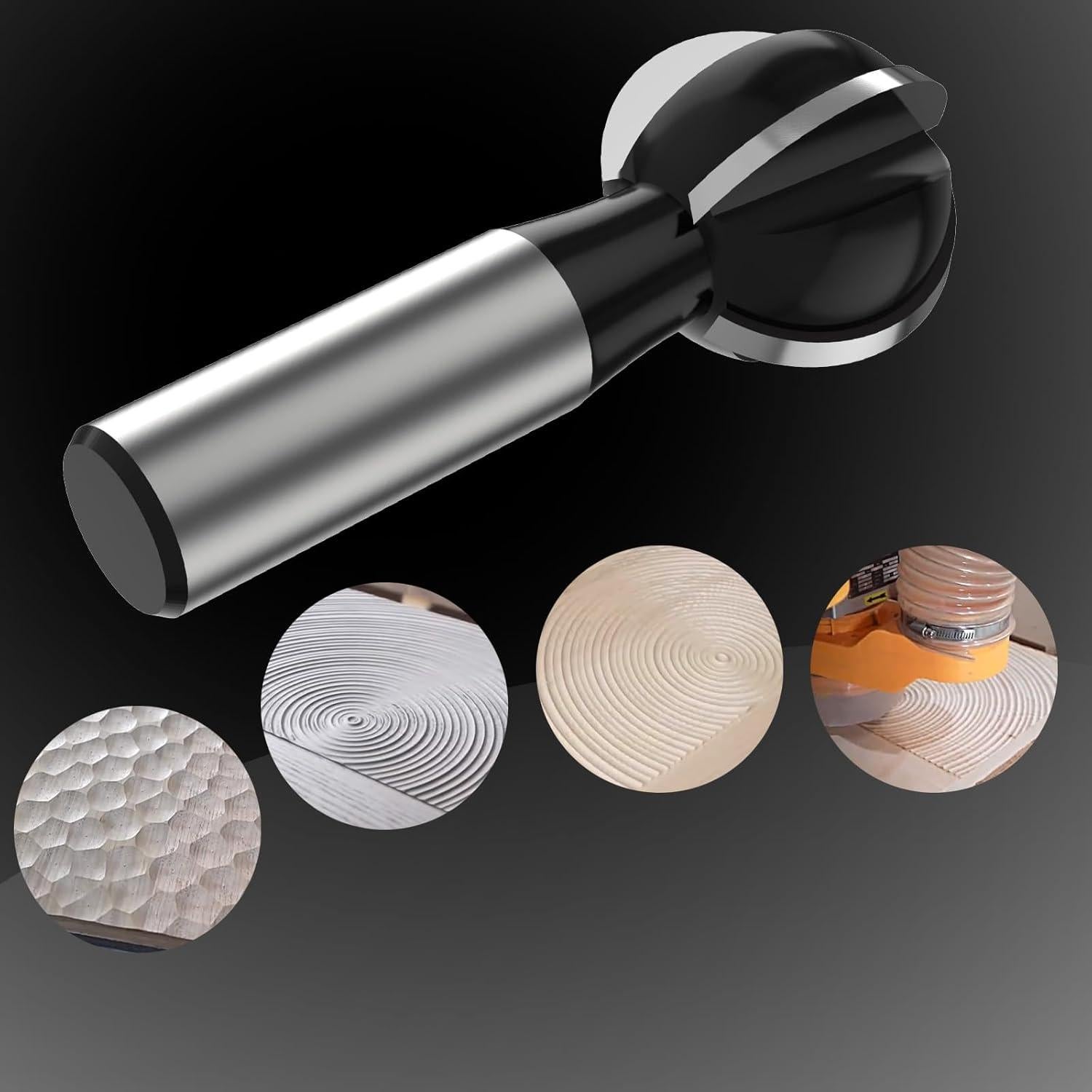 Fresa Esférica 12mm ROOCBIT Caja Cove 4 Flutas Carburo