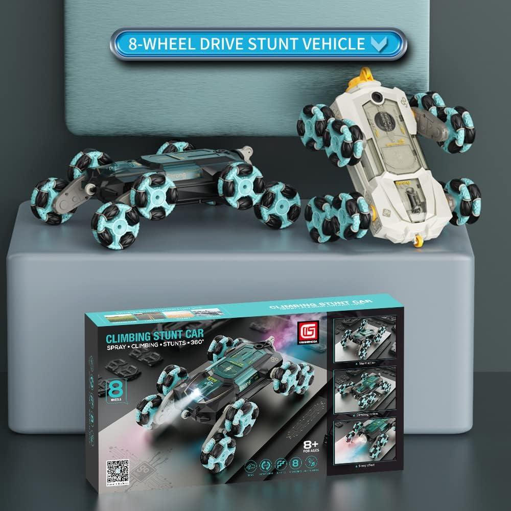 Coche Acrobático RC ATHLERIA 8WD 360° Doble Lado para Niños