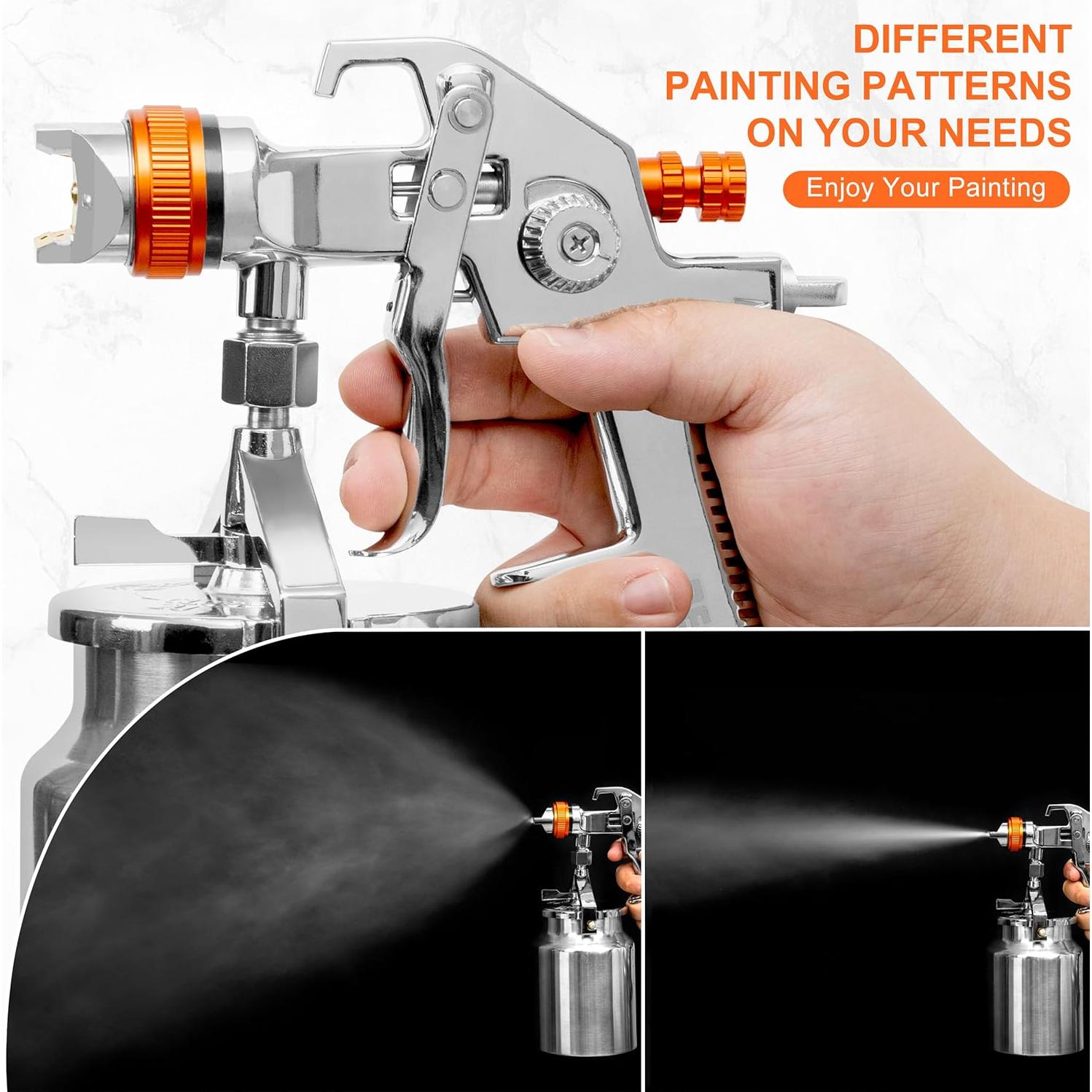 Pistola de Pulverización HVLP REFINE R827S 1000cc 1.7mm 2mm