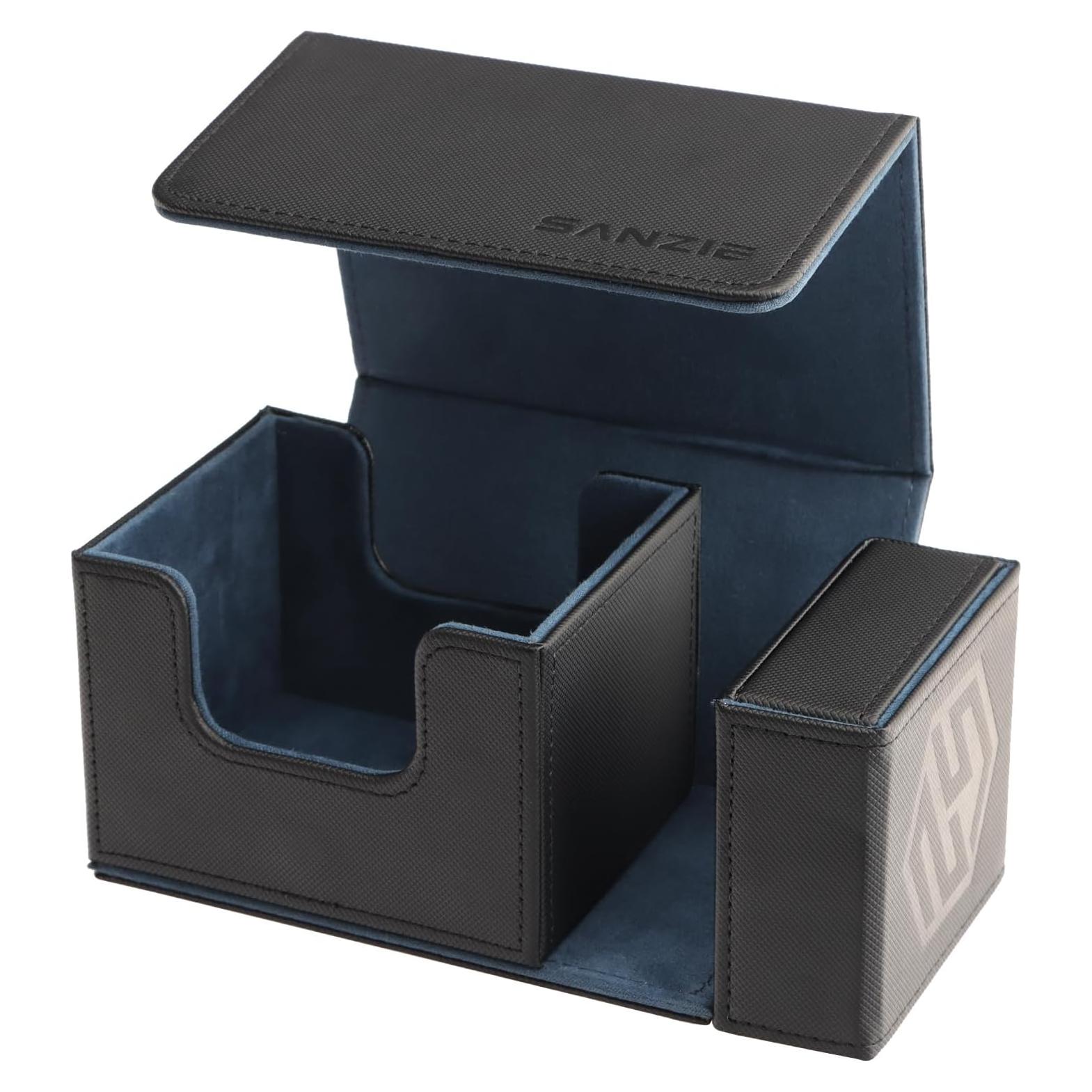 Caja de Barajas SANZIE con Bandeja de Dados Magnética 200+ Cartas