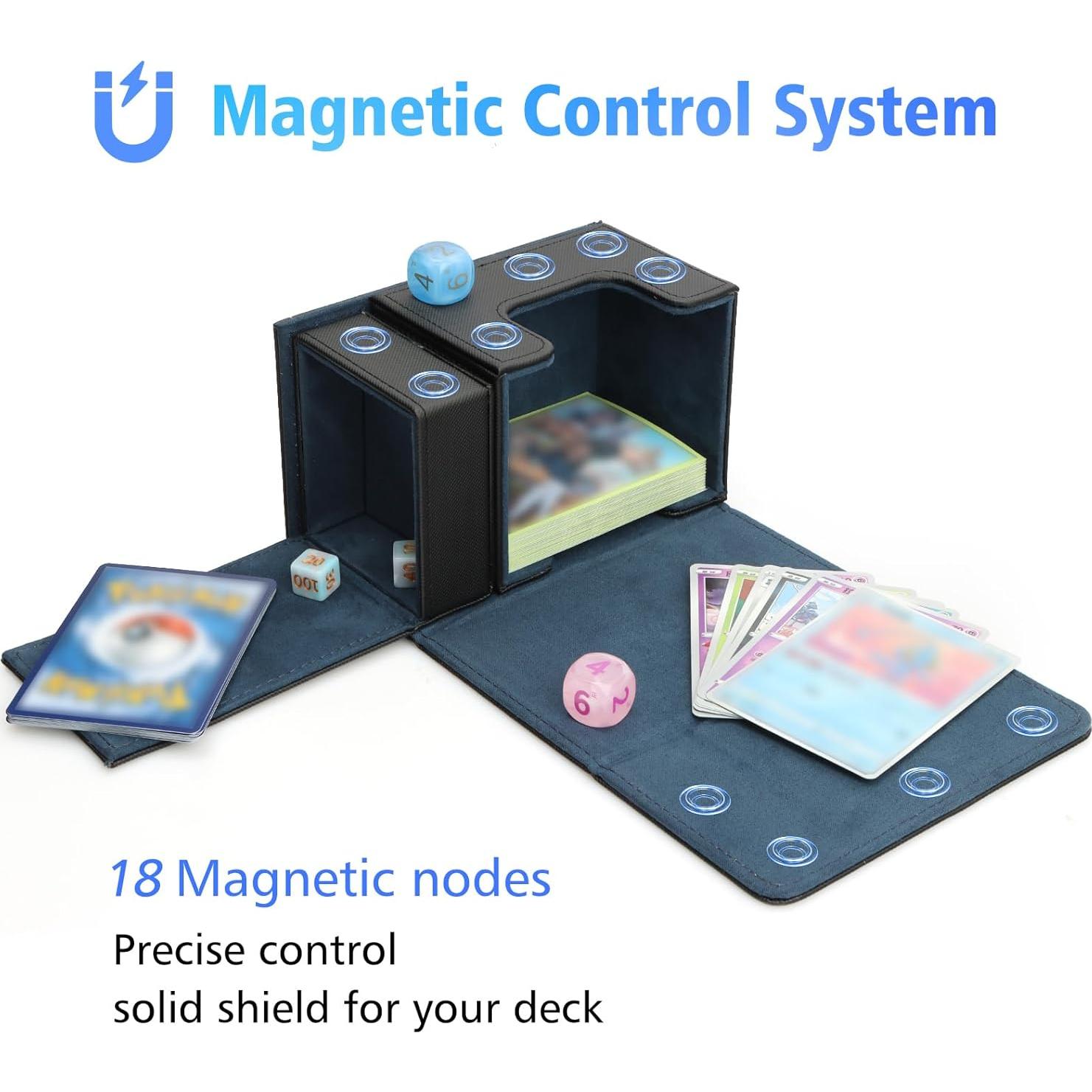Caja de Barajas SANZIE con Bandeja de Dados Magnética 200+ Cartas