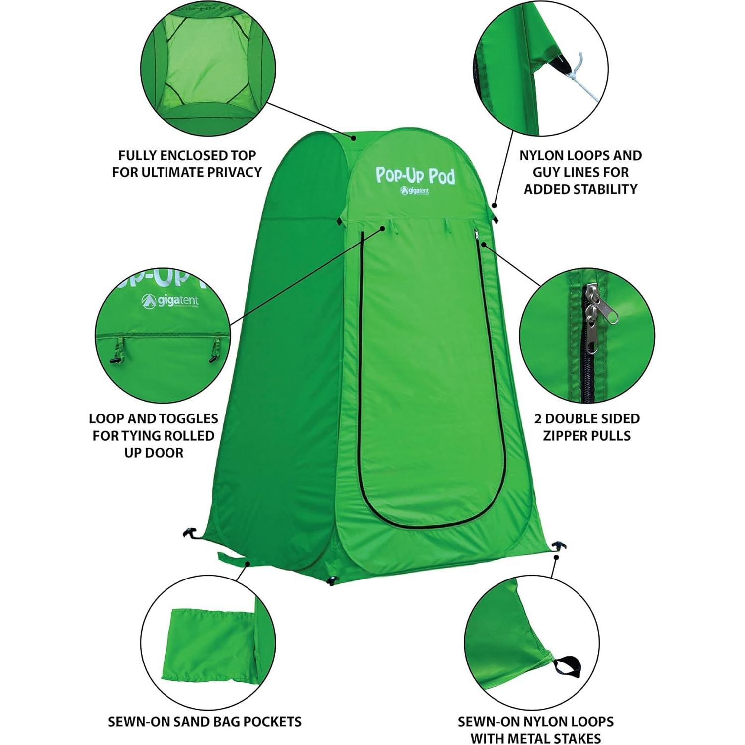 Carpa de Privacidad GigaTent Pop-Up 2 kg para Camping