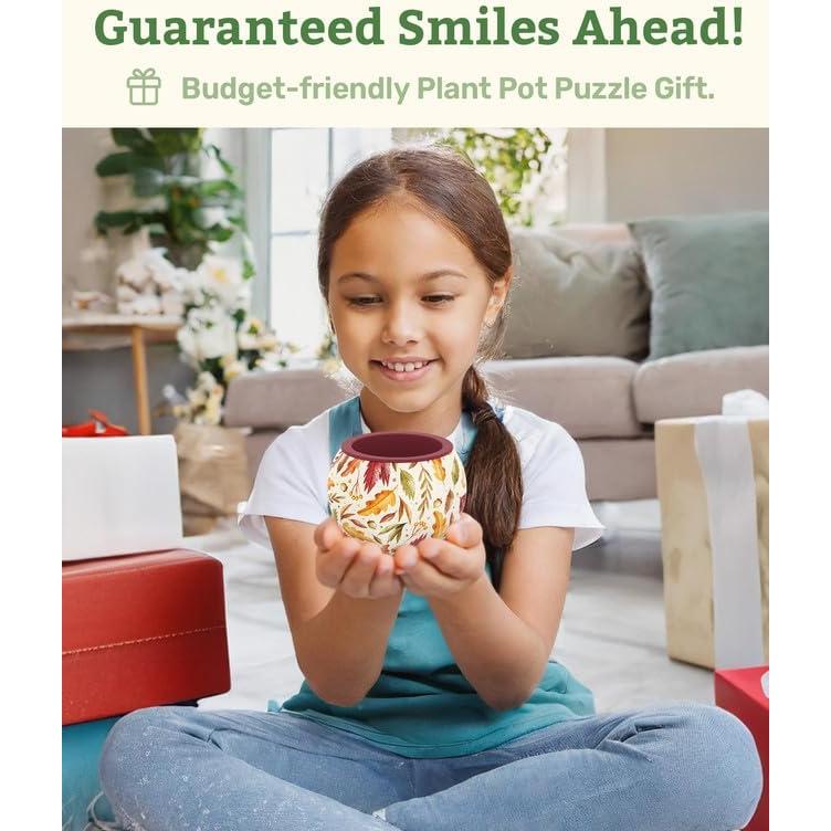 Rompecabezas 3D Macetero PieceRelax Azulejos Retro 10x10cm