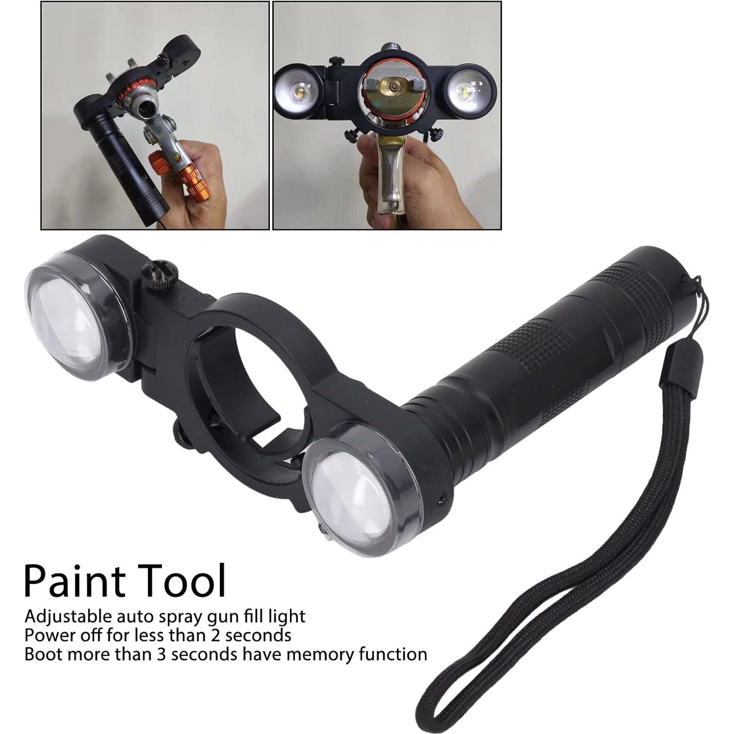 Luz LED Ajustable para Pistola de Pintura Yosoo 3 Brillos