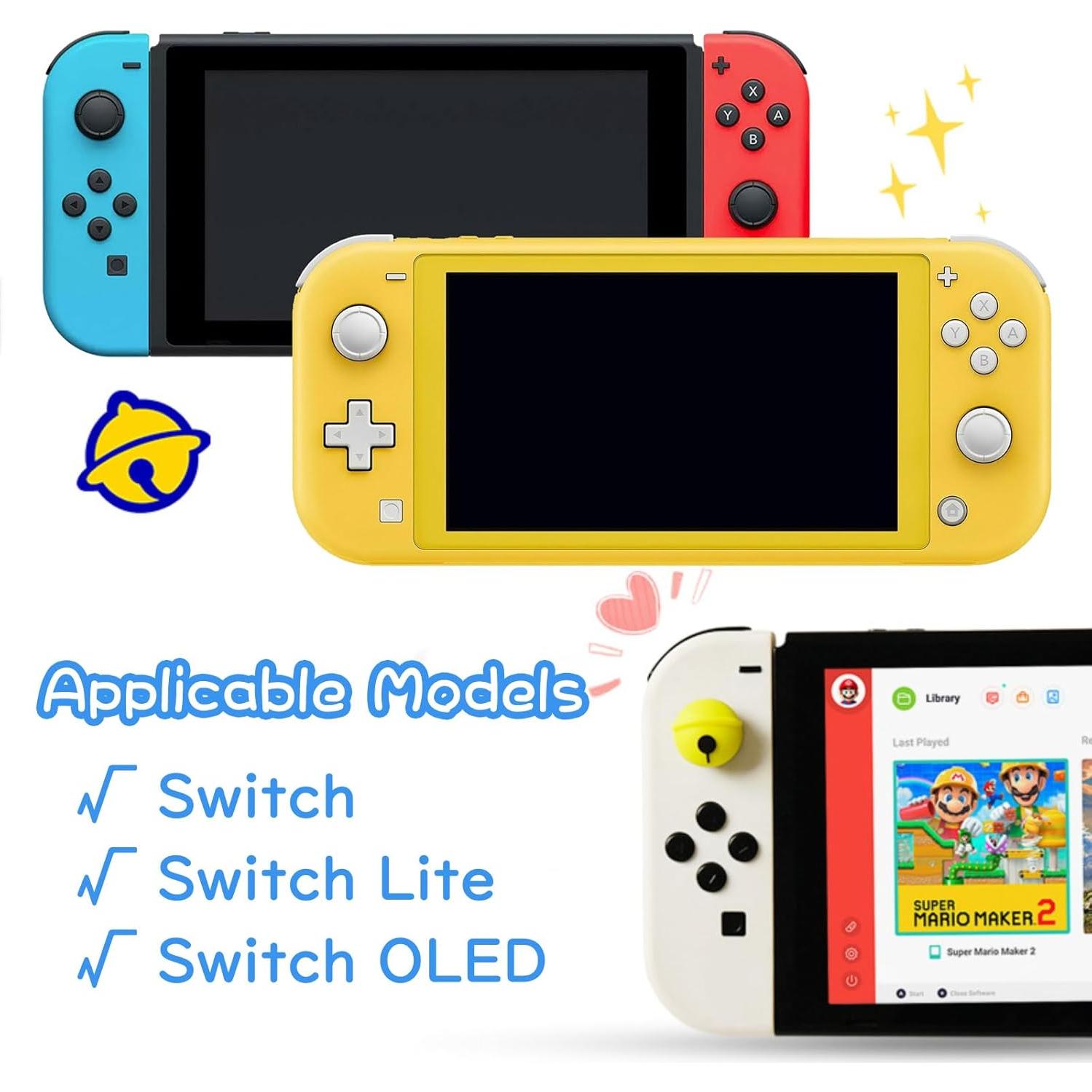 Tapas de agarre para pulgar Acylulu para Nintendo Switch - 4PCS