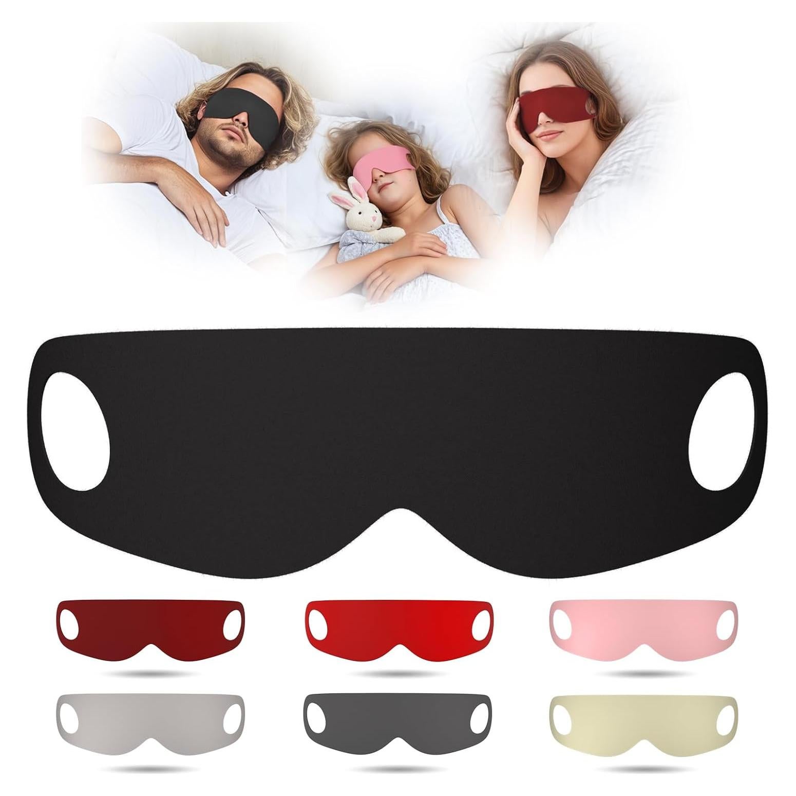Sleep Mask for Women,Men,Kids-Light Blocking Eye Mask and Eye Covers,Breathable Blackout Sleeping Mask,Zero Pressure for All Sleep Positions,Travel & Yoga,7 Pack