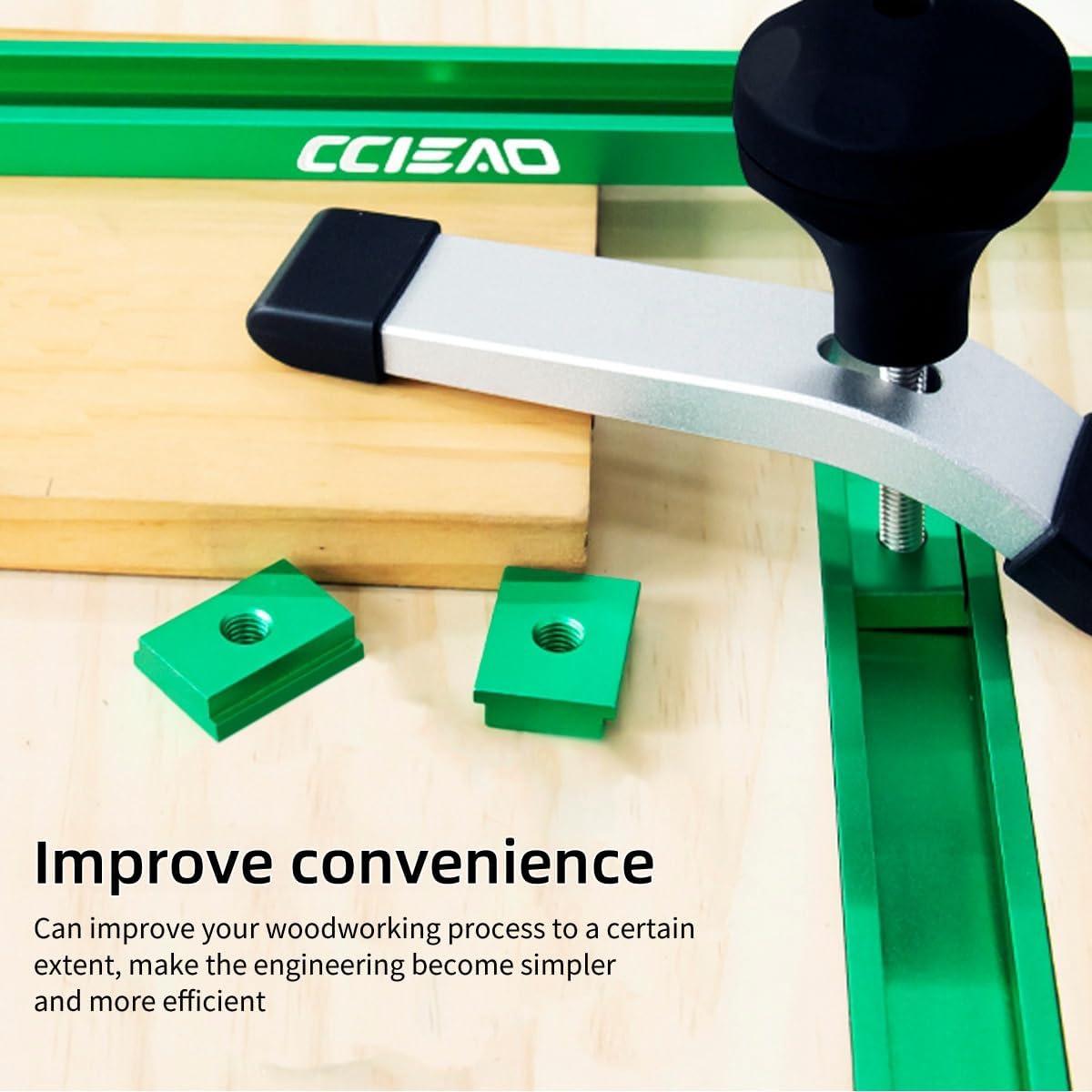 Carril T de Aluminio Anodizado CCIEAO 400mm para Carpintería