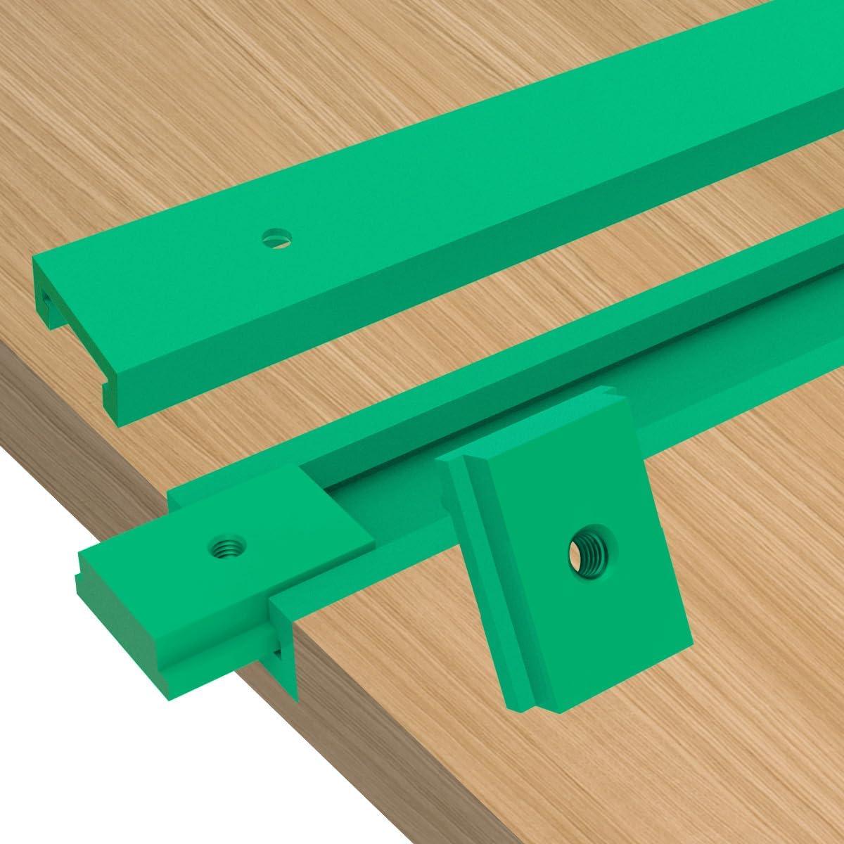 Carril T de Aluminio Anodizado CCIEAO 400mm para Carpintería