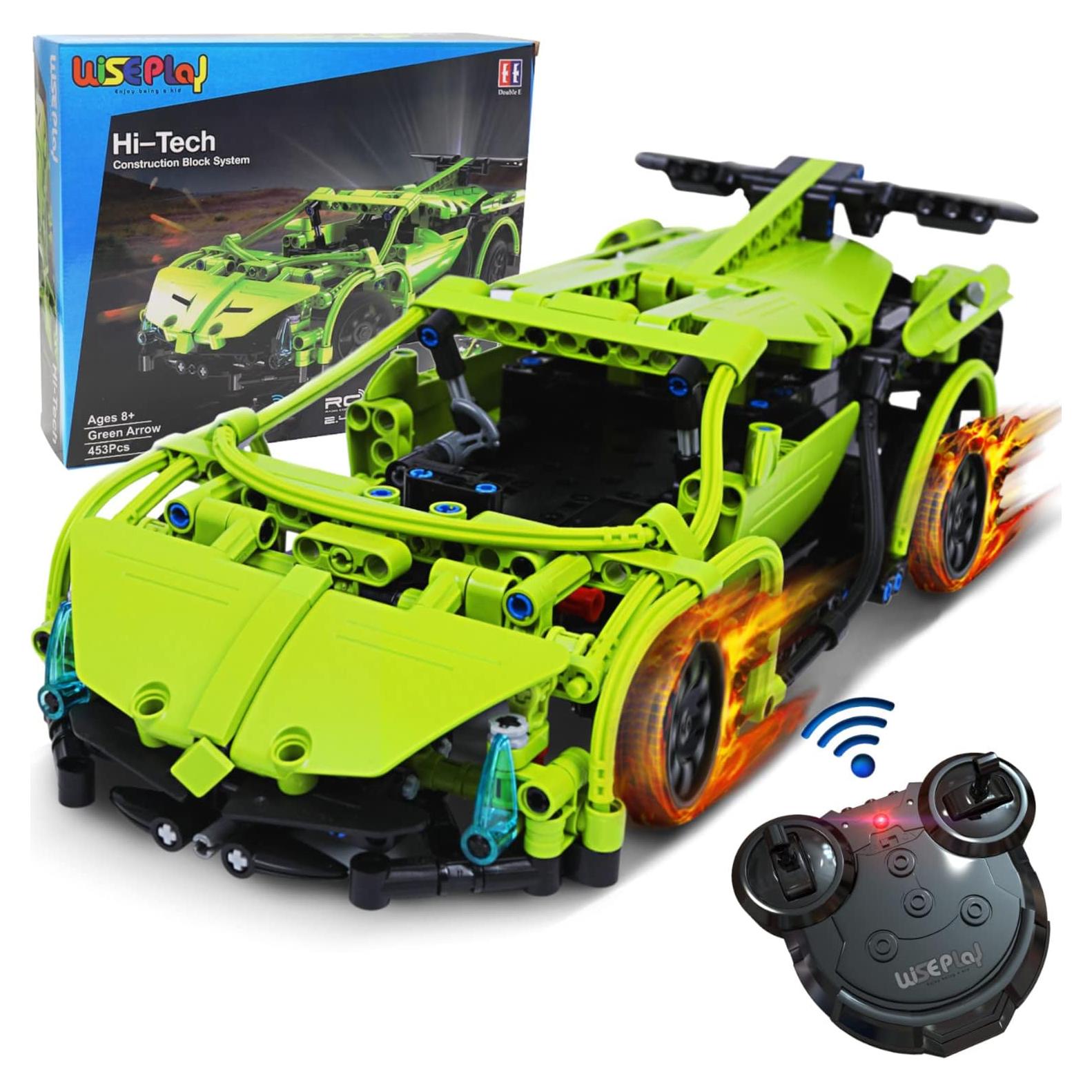 WISEPLAY Kit de Construcción Coche Teledirigido 453PCS STEM 8+