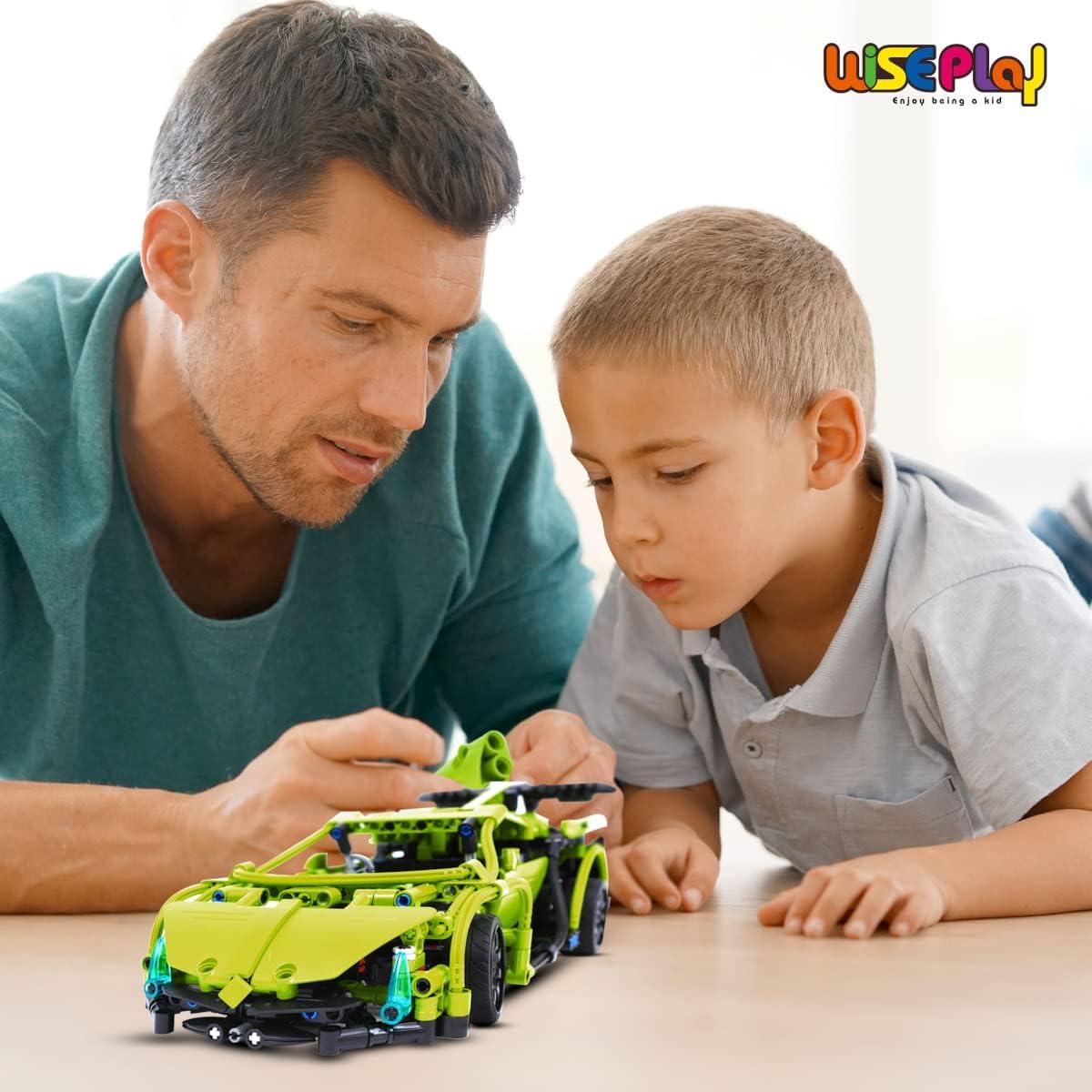WISEPLAY Kit de Construcción Coche Teledirigido 453PCS STEM 8+