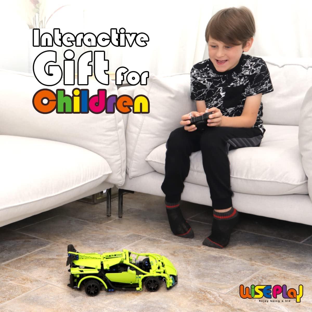 WISEPLAY Kit de Construcción Coche Teledirigido 453PCS STEM 8+