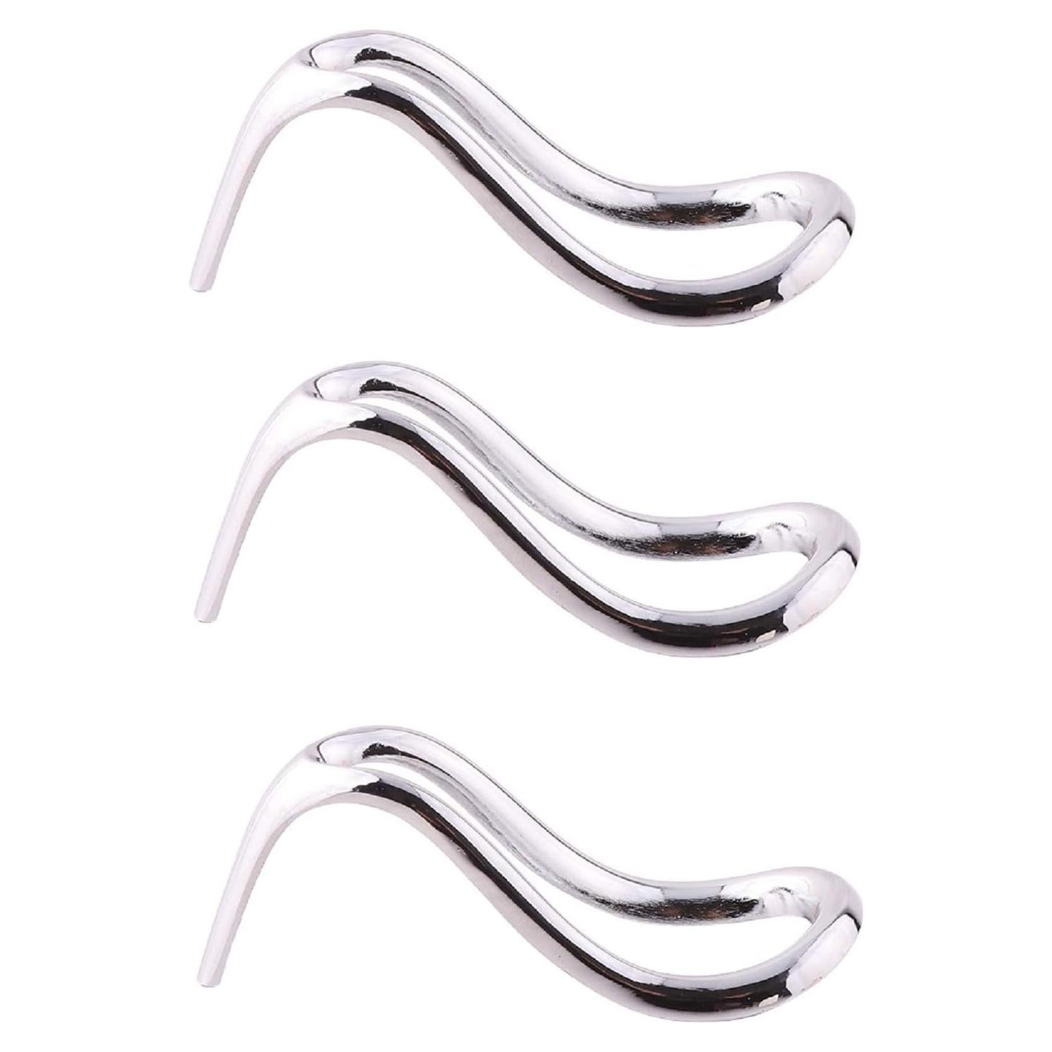 Soporte de Pipa de Tabaco Canjoyn de Metal Plateado - 3 Piezas